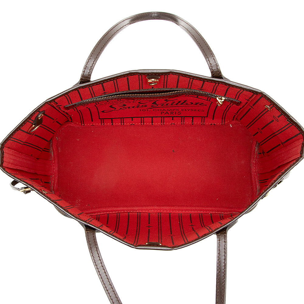 Louis Vuitton Damier Ebene Neverfull PM Tote (SHF-16873)