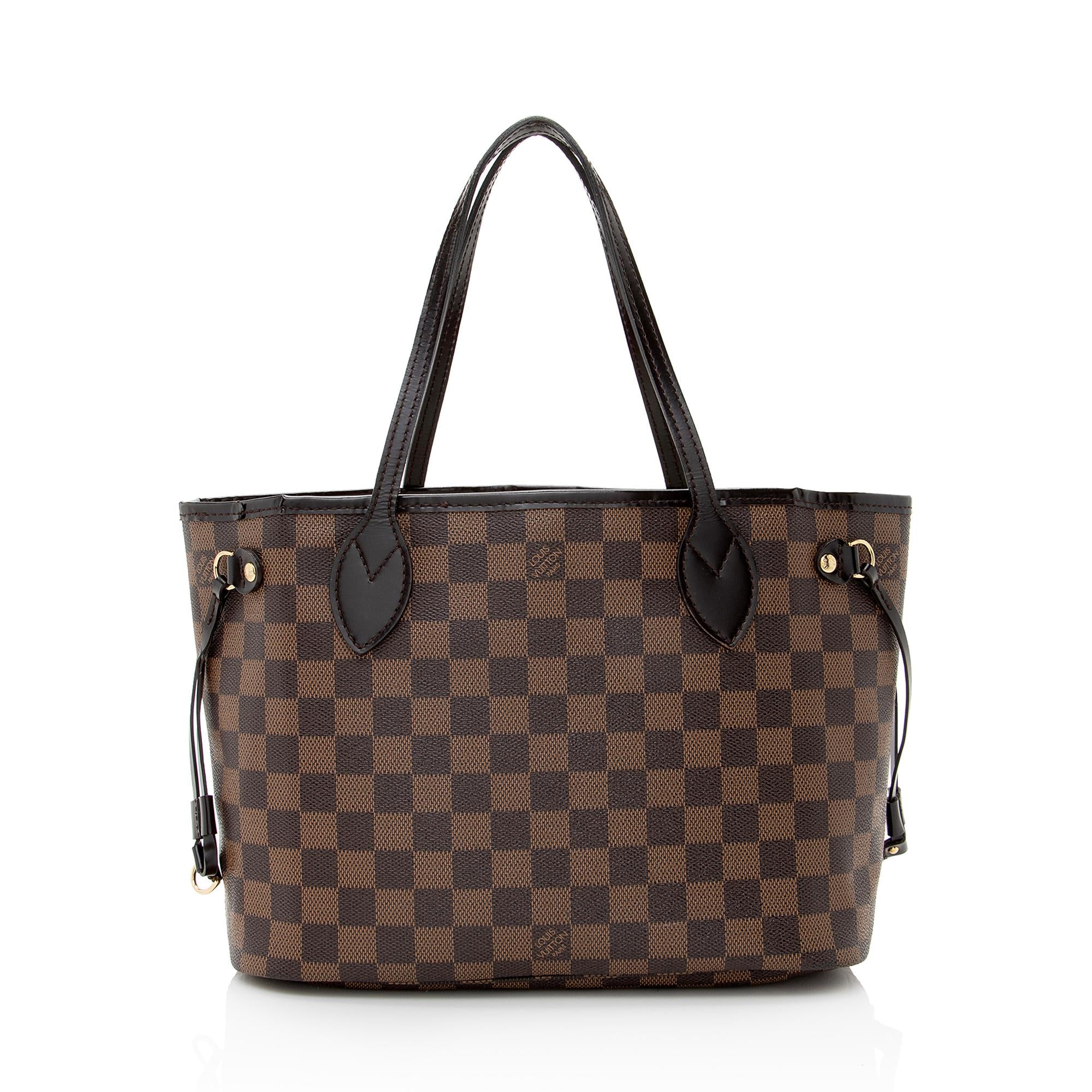 Louis Vuitton Damier Ebene Neverfull PM Tote (SHF-22940)