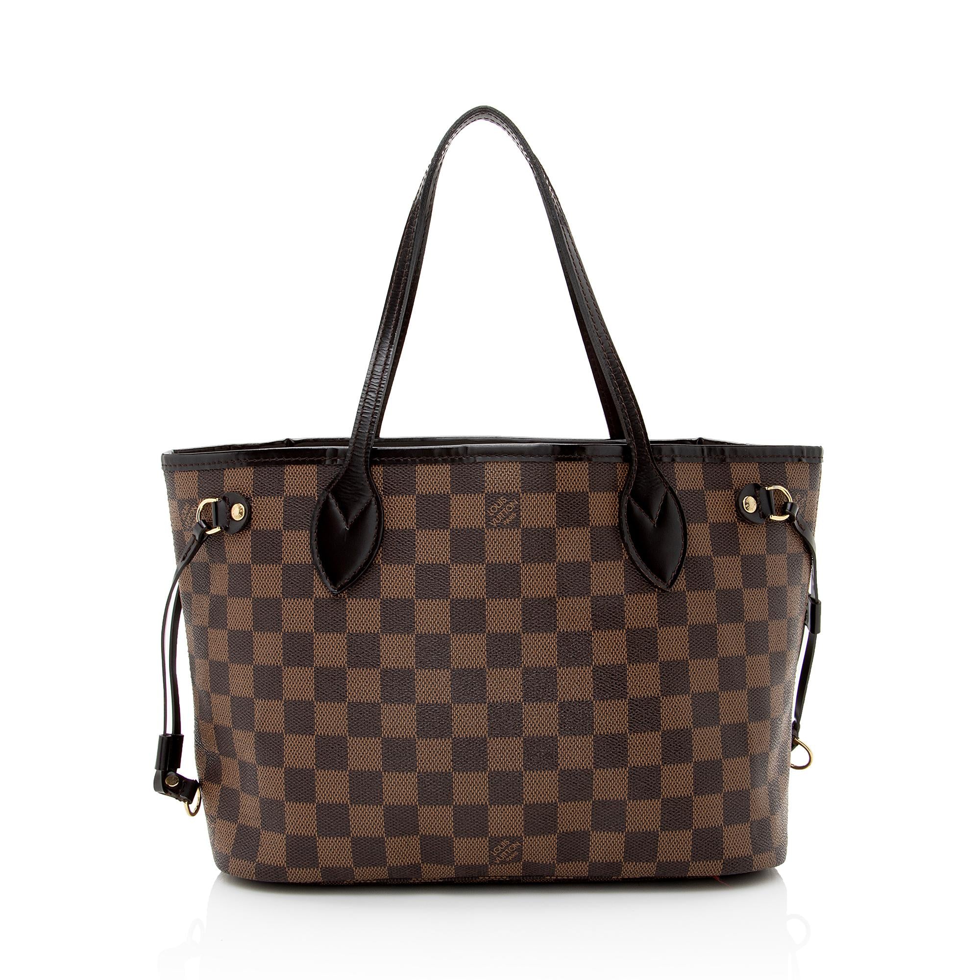 Louis Vuitton Damier Ebene Neverfull PM Tote (SHF-22940)