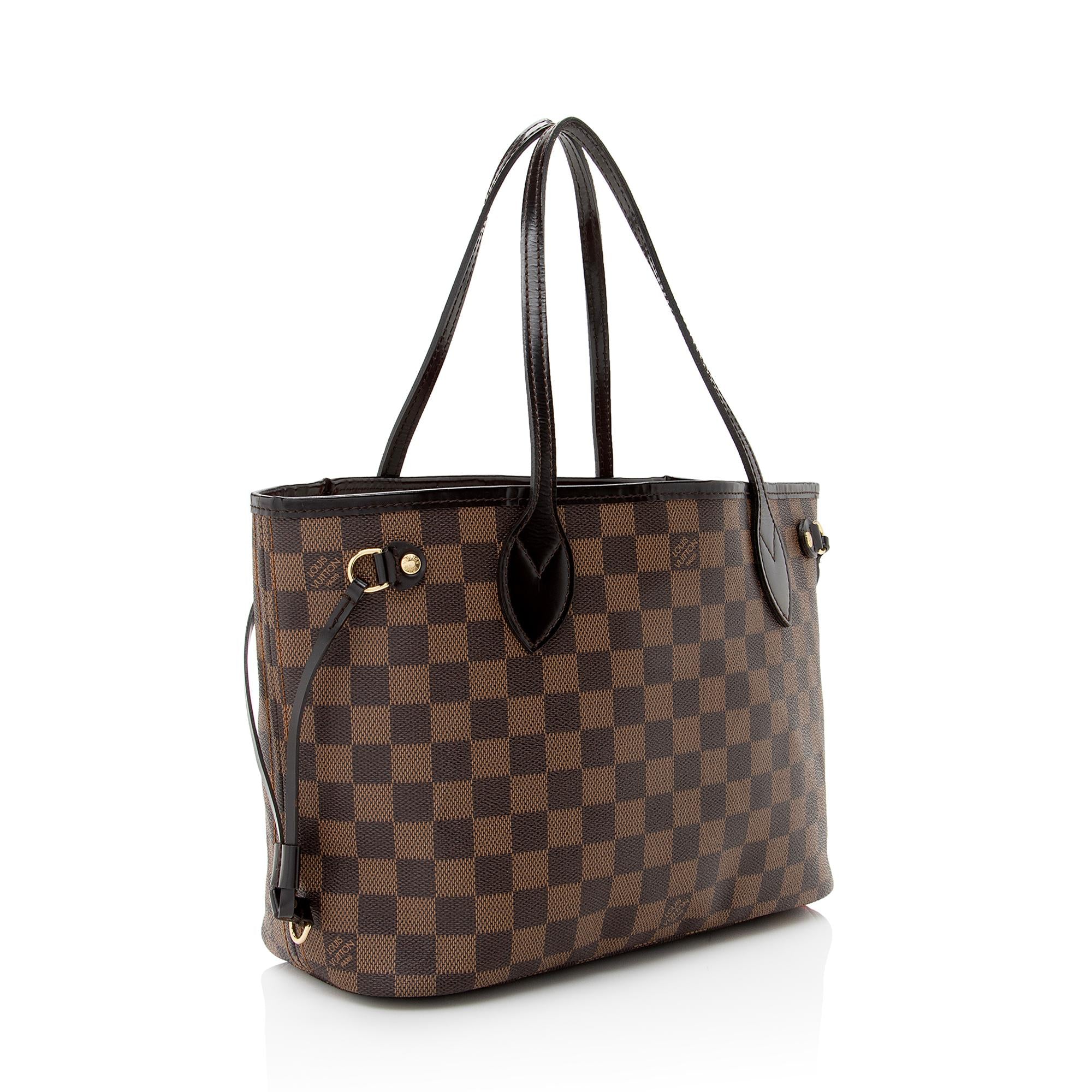 Louis Vuitton Damier Ebene Neverfull PM Tote (SHF-22940)