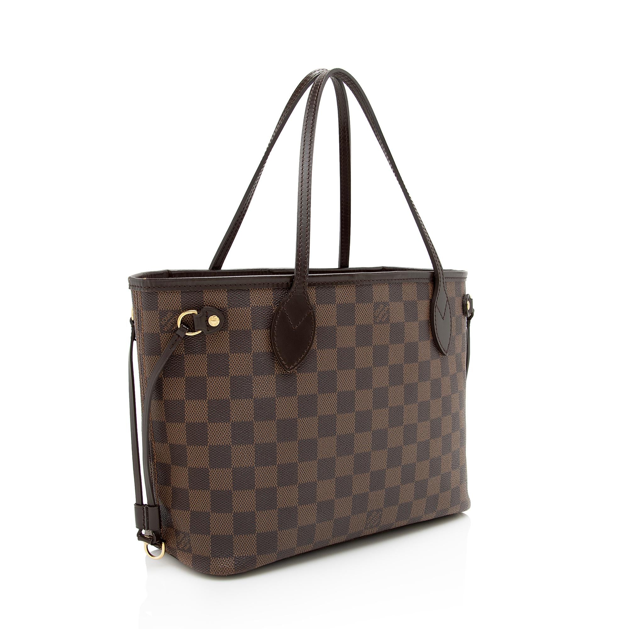 Louis Vuitton Damier Ebene Neverfull PM Tote (SHF-22958)