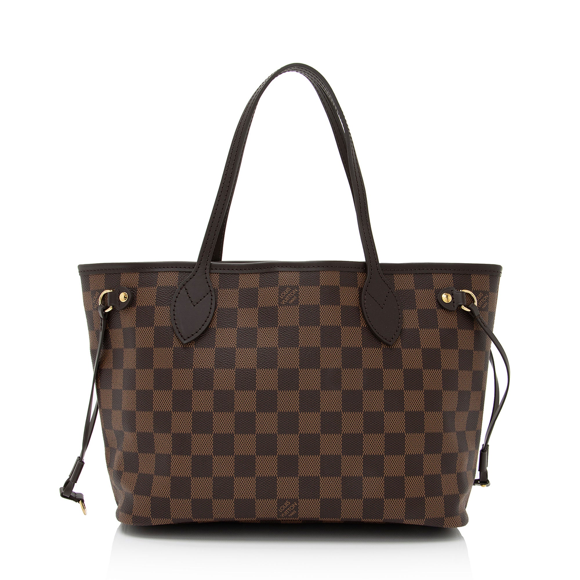 Louis Vuitton Damier Ebene Neverfull PM Tote (SHF-ZUwsqw)