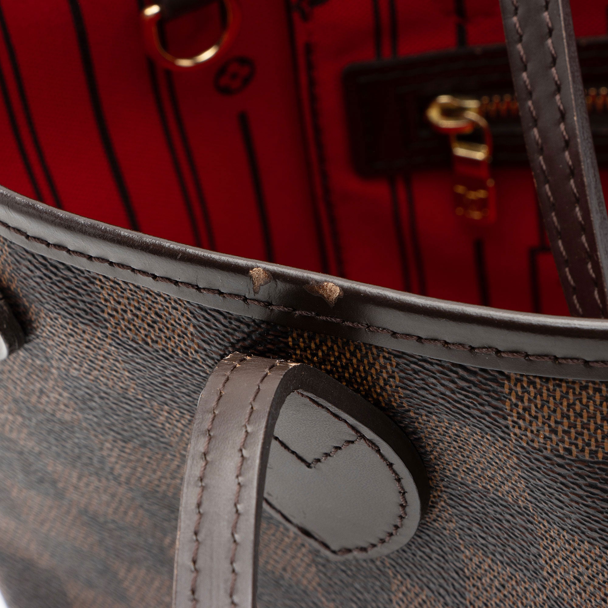 Louis Vuitton Damier Ebene Neverfull PM Tote (SHF-tJg2Id)