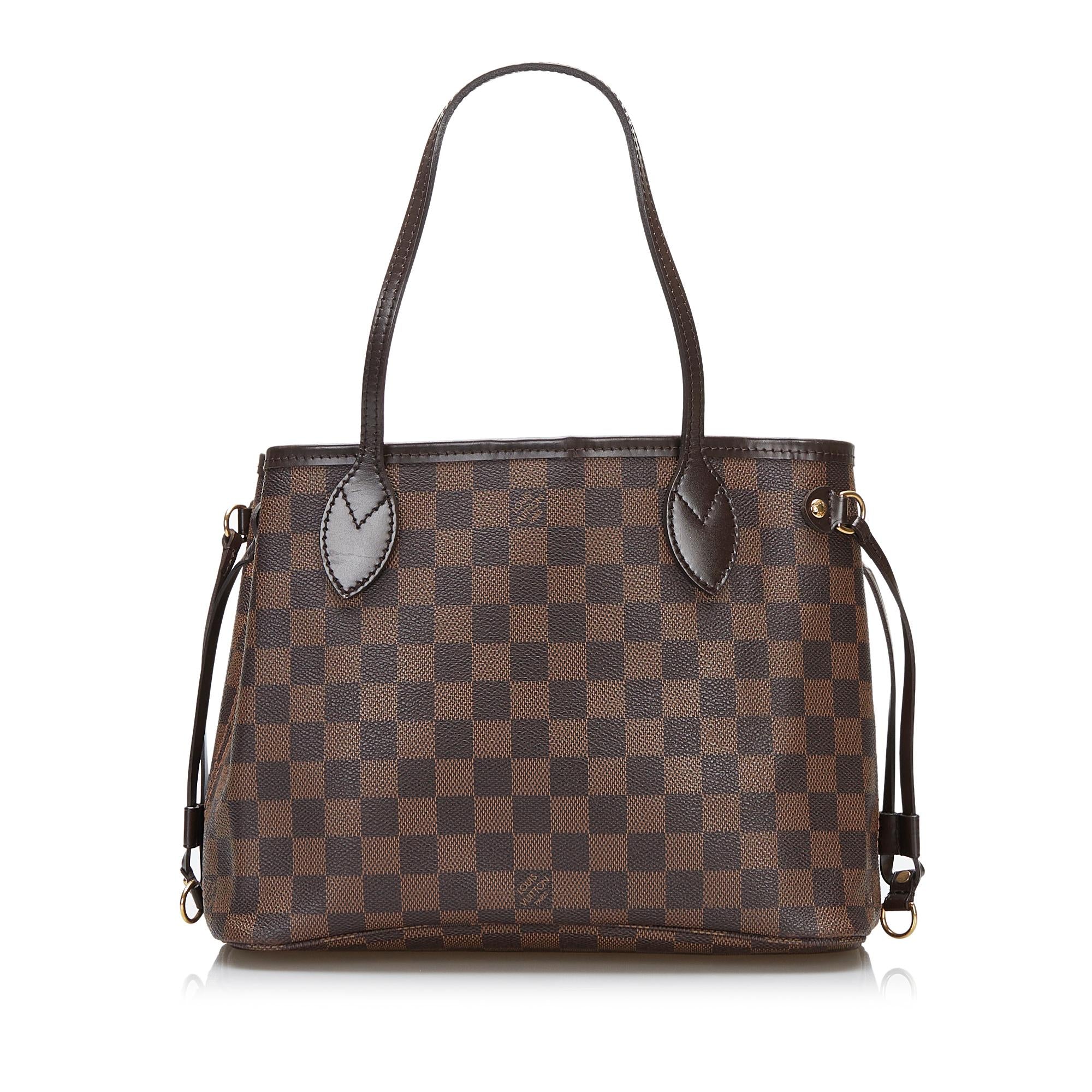 Louis Vuitton Damier Ebene Neverfull PM (SHG-5JPqFE)