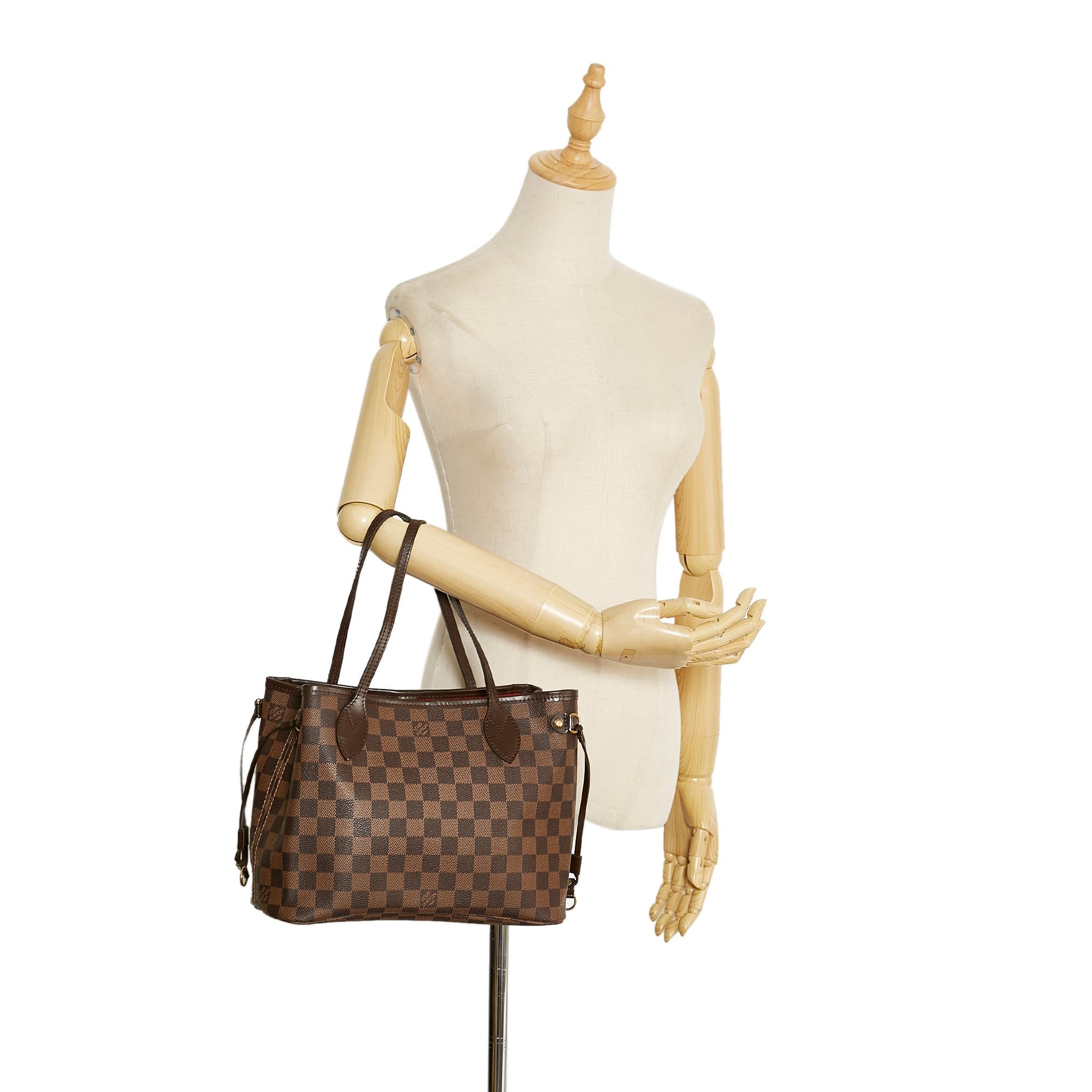 Louis Vuitton Damier Ebene Neverfull PM (SHG-5JPqFE)