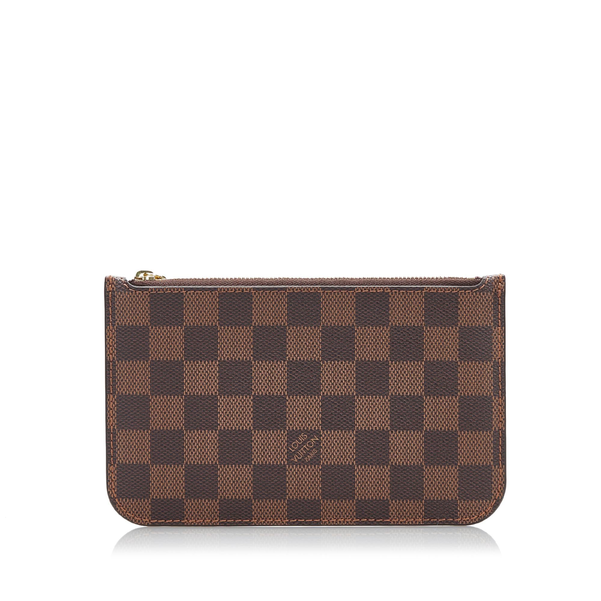 Louis Vuitton Damier Ebene Neverfull Pochette (SHG-Ow2pai)