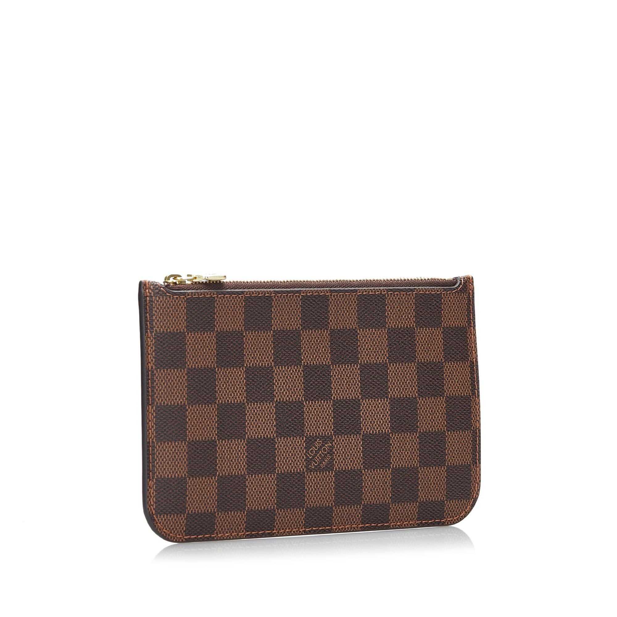 Louis Vuitton Damier Ebene Neverfull Pochette (SHG-Ow2pai)
