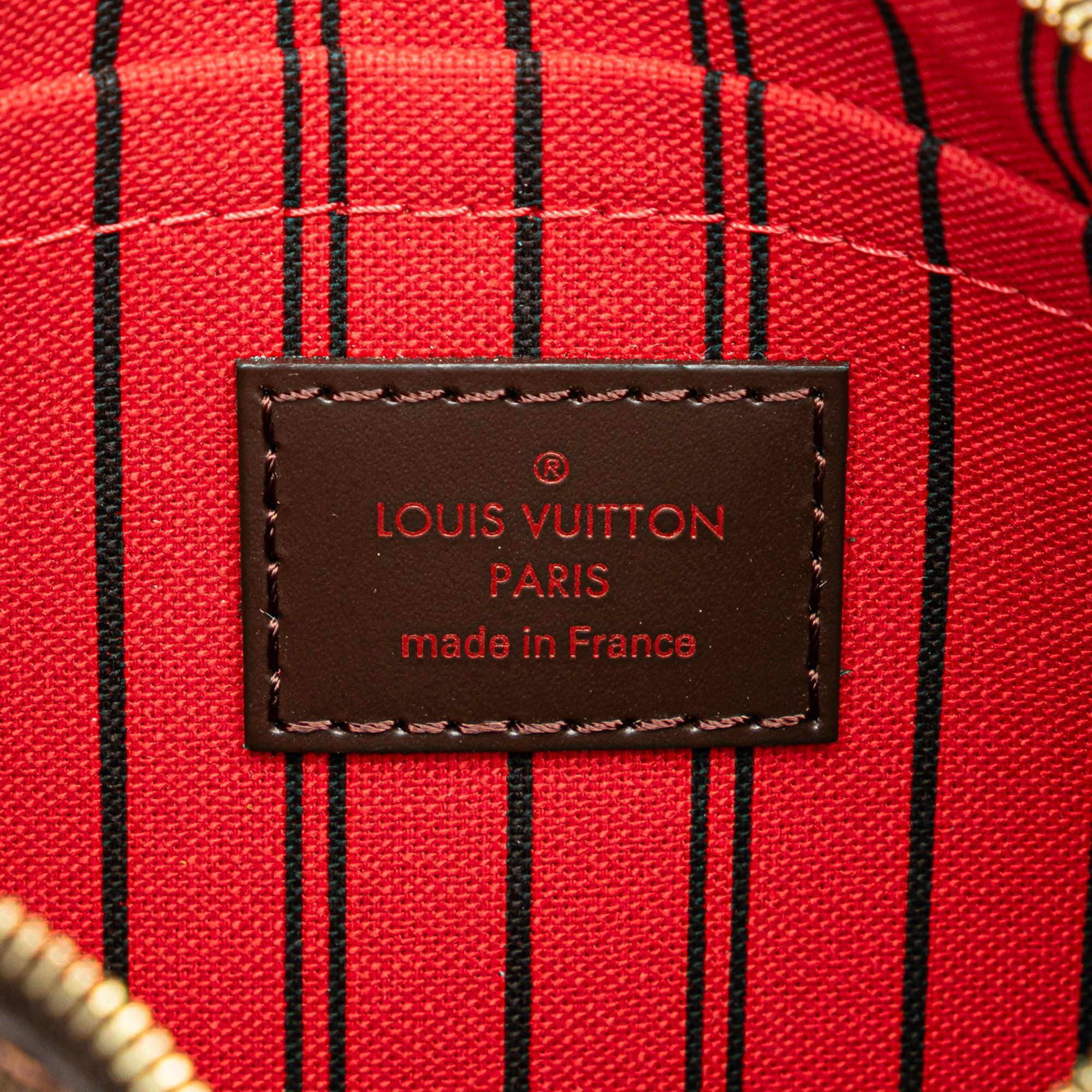 Louis Vuitton Damier Ebene Neverfull Pouch MM
