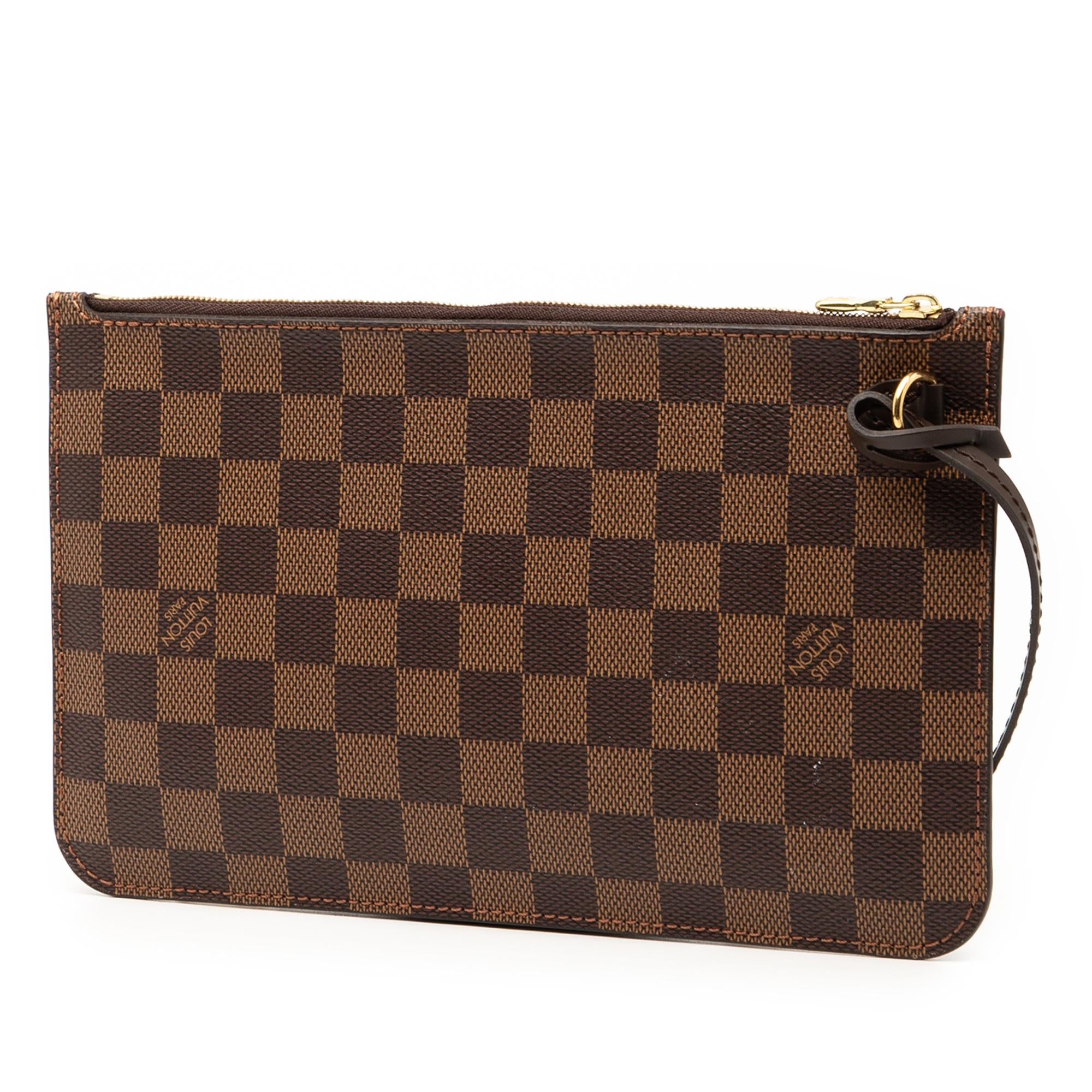 Louis Vuitton Damier Ebene Neverfull Pouch MM