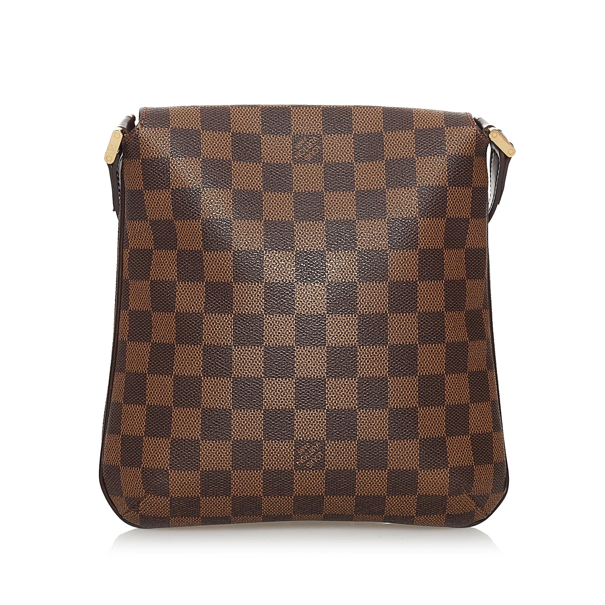 Louis Vuitton Damier Ebene PM Musette Salsa Short Strap (SHG-XwJ0B0)
