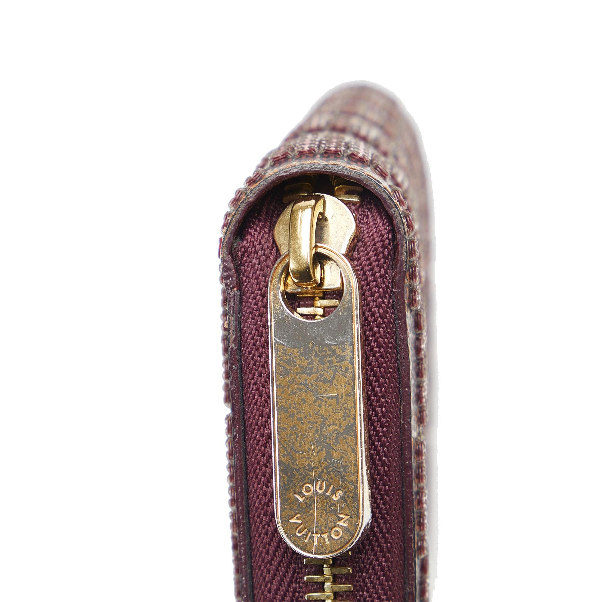 Louis Vuitton Damier Ebene Paillettes Zippy Wallet (SHG-9hiT3i)