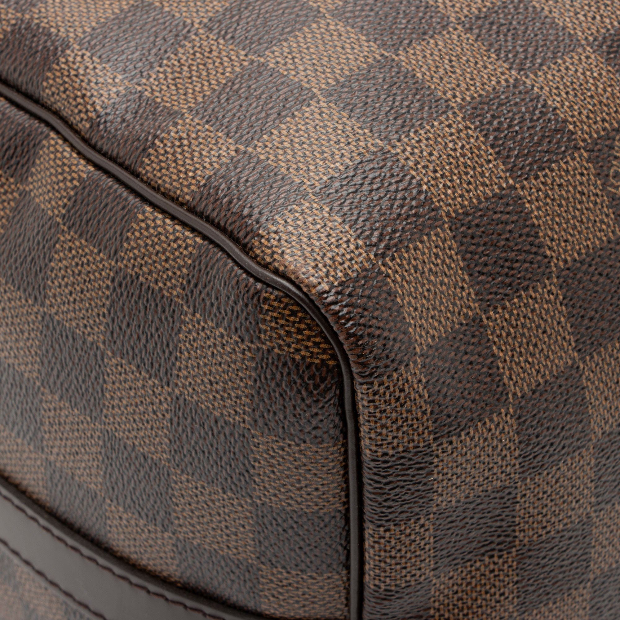 Louis Vuitton Limited Edition Damier Ebene Patches Speedy Bandouliere 30 Satchel (SHF-d85oKm)
