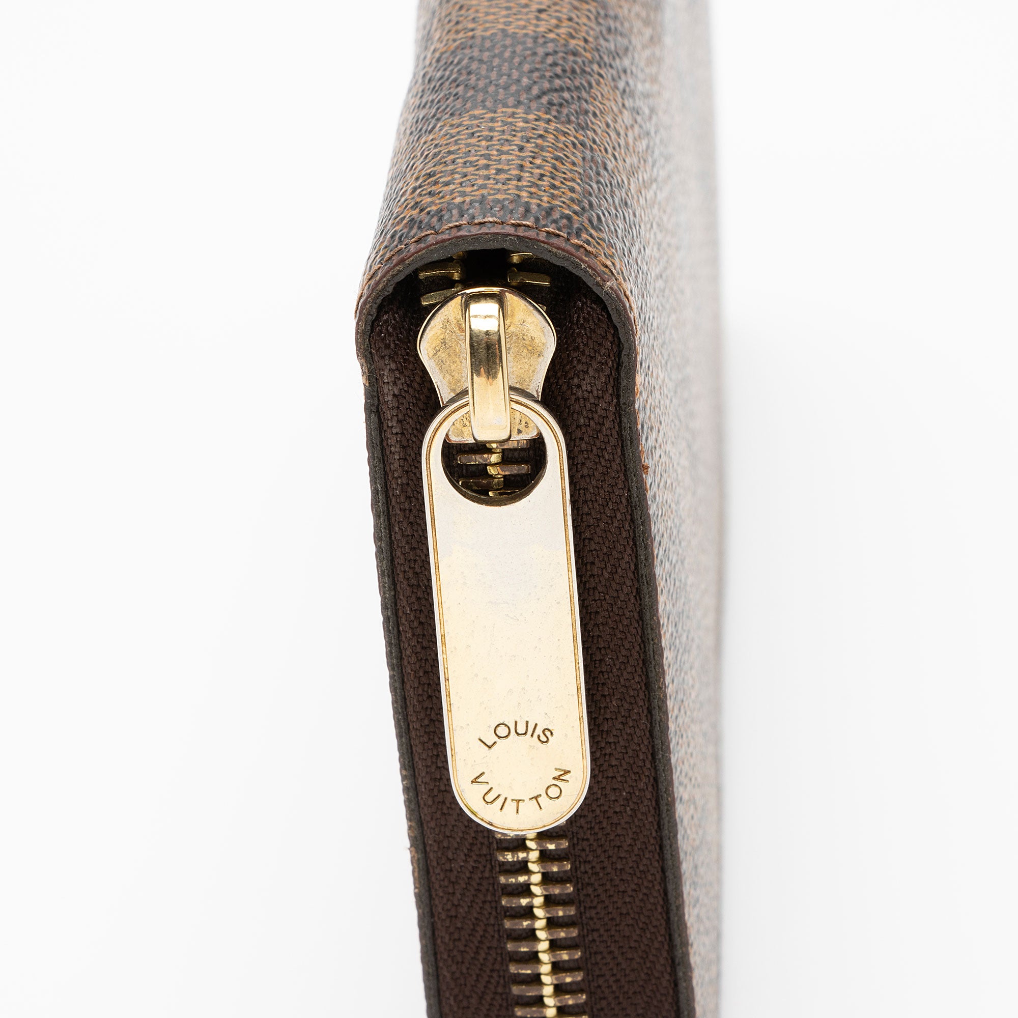 Louis Vuitton Damier Ebene Porte Monnaie Zippy Wallet (SHF-0LVXGb)