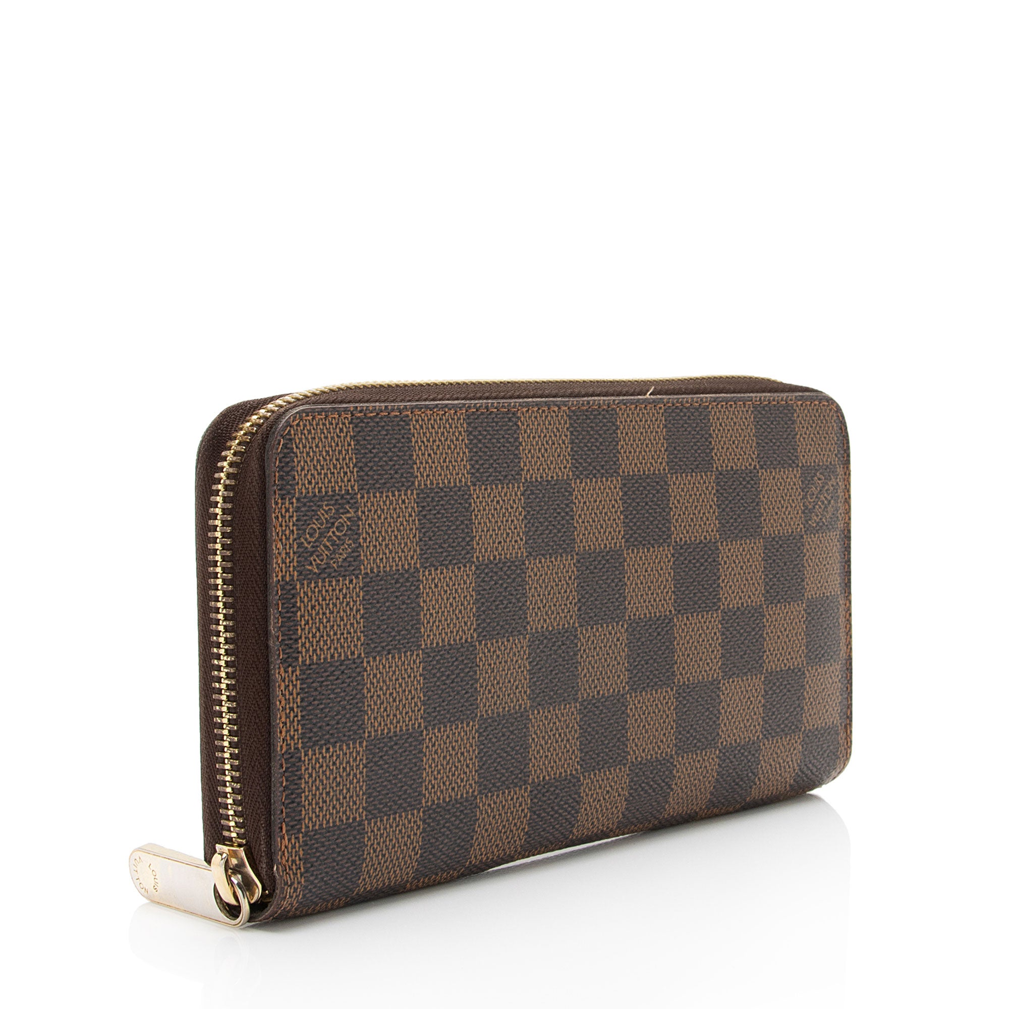 Louis Vuitton Damier Ebene Porte Monnaie Zippy Wallet (SHF-0LVXGb)