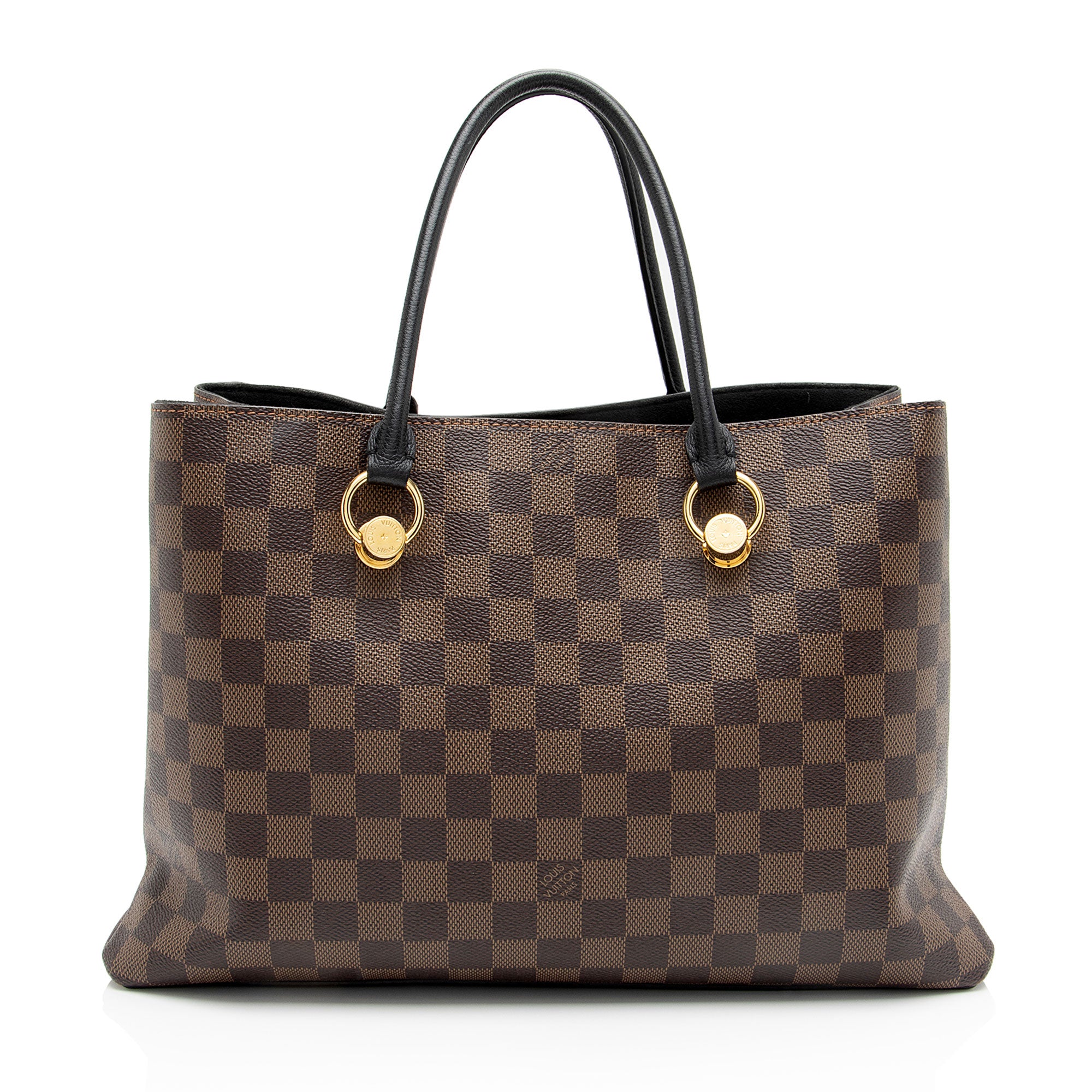 Louis Vuitton Damier Ebene Riverside Tote (SHF-0eGWDx)
