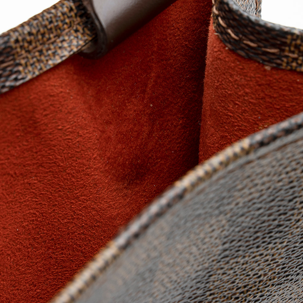 Louis Vuitton Damier Ebene Sac Plat Tote (SHF-19500)