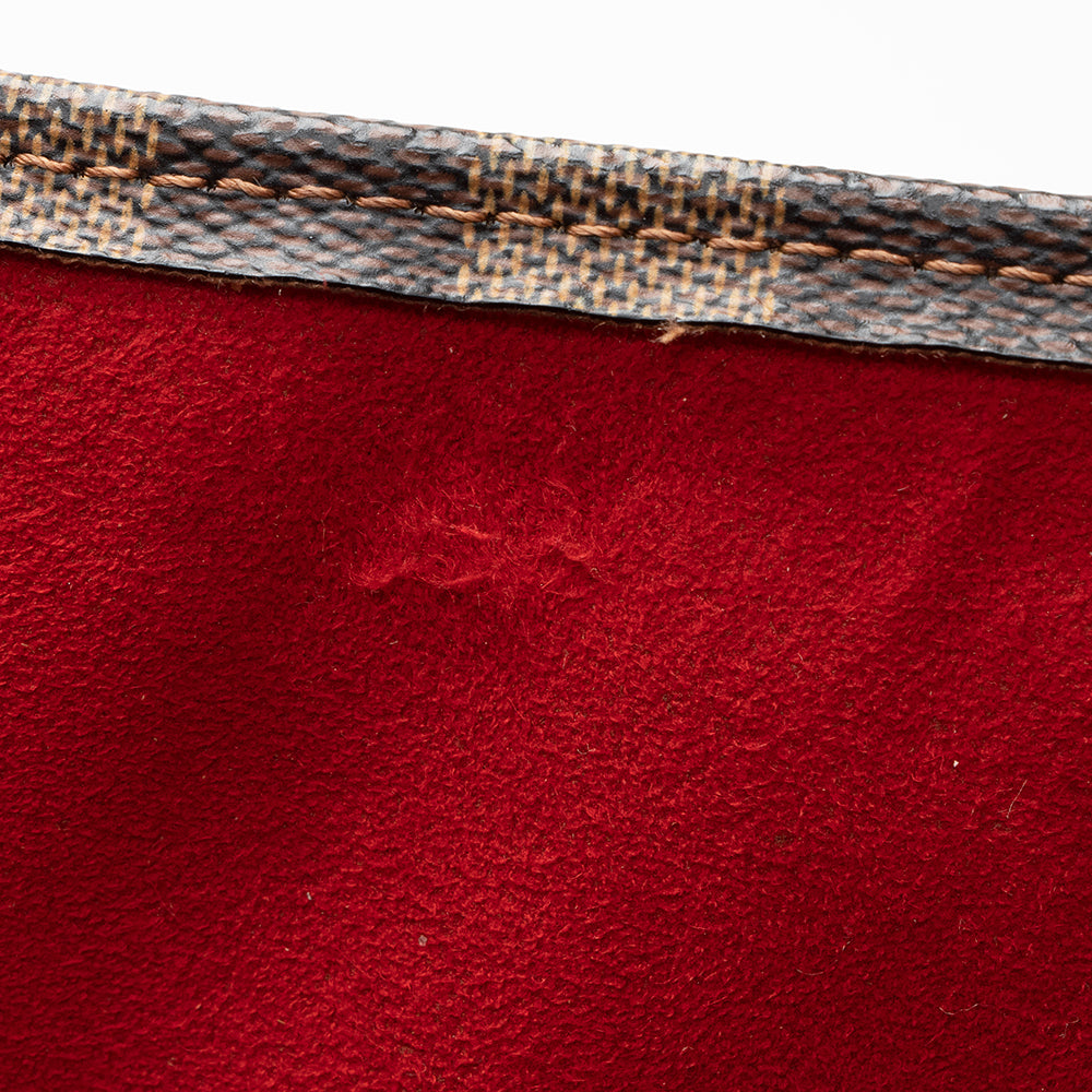 Louis Vuitton Damier Ebene Sac Plat Tote (SHF-20478)