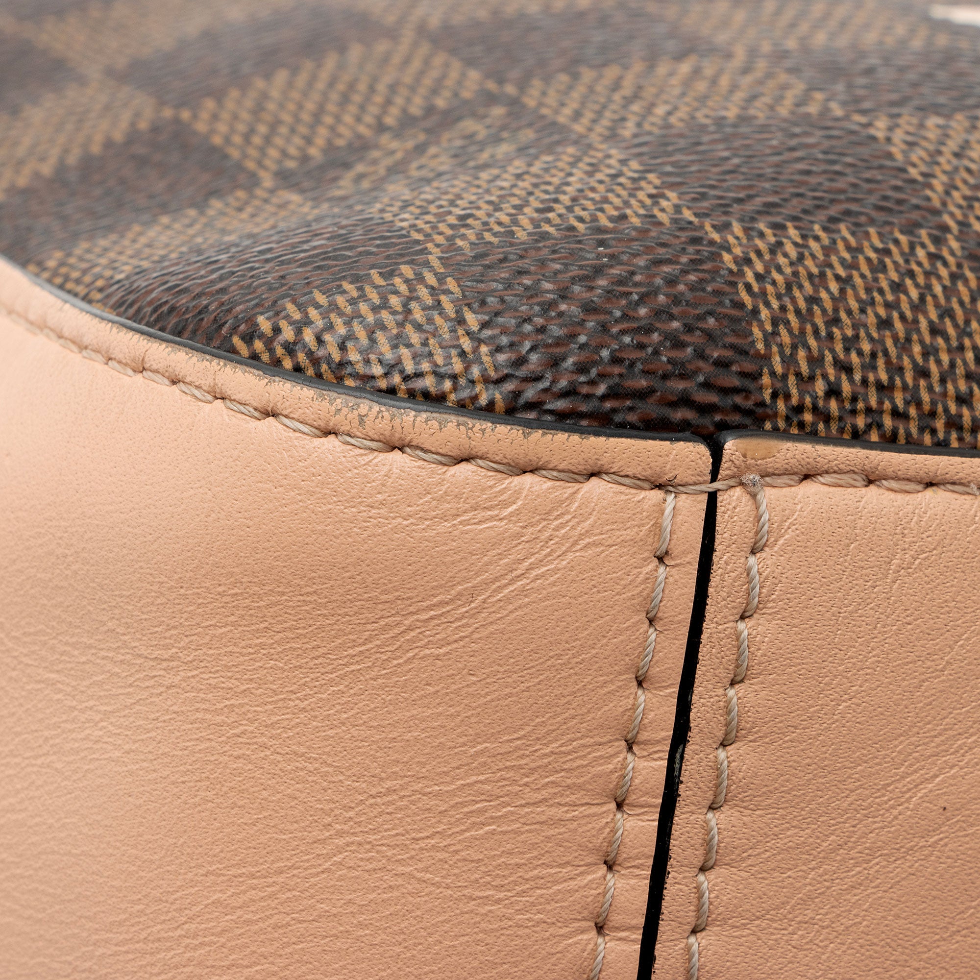 Louis Vuitton Damier Ebene Santa Monica Shoulder Bag (SHF-xbOCN7)