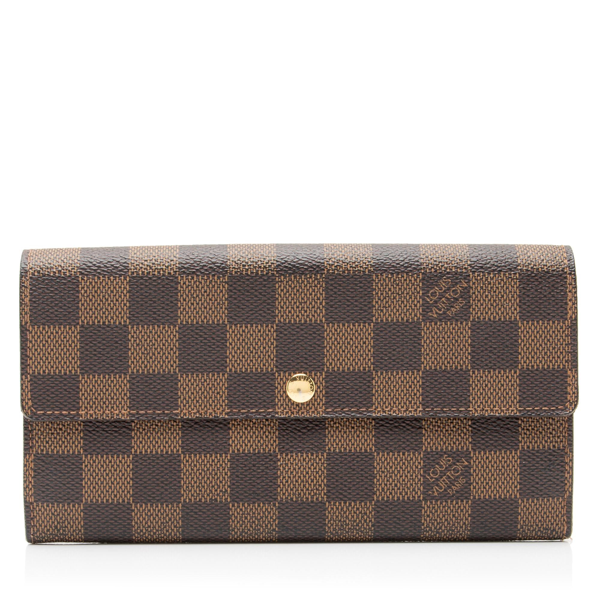 Louis Vuitton Damier Ebene Sarah Wallet (SHF-2iG1a2)