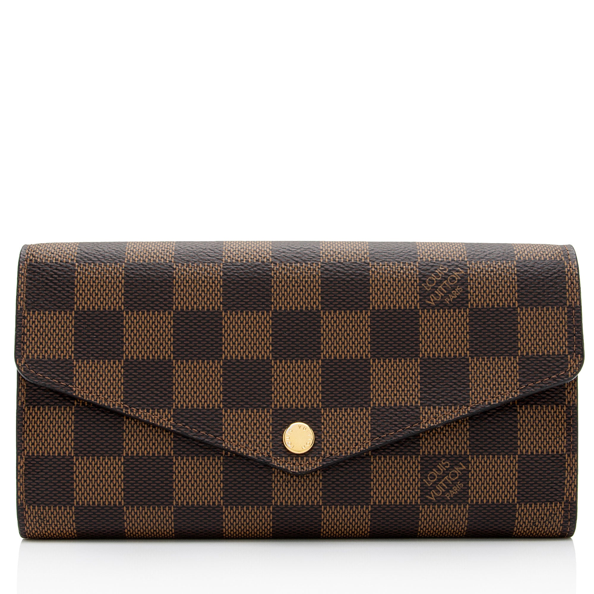 Louis Vuitton Damier Ebene Sarah Wallet (SHF-lGlNtU)