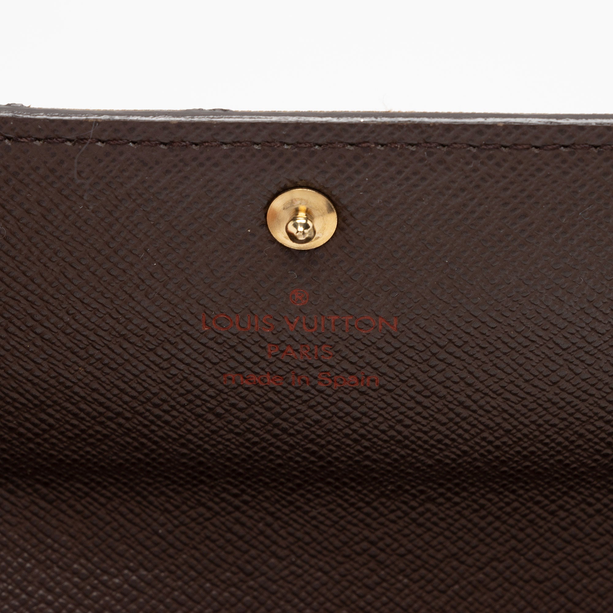 Louis Vuitton Damier Ebene Sarah Wallet (SHF-CpNxea)