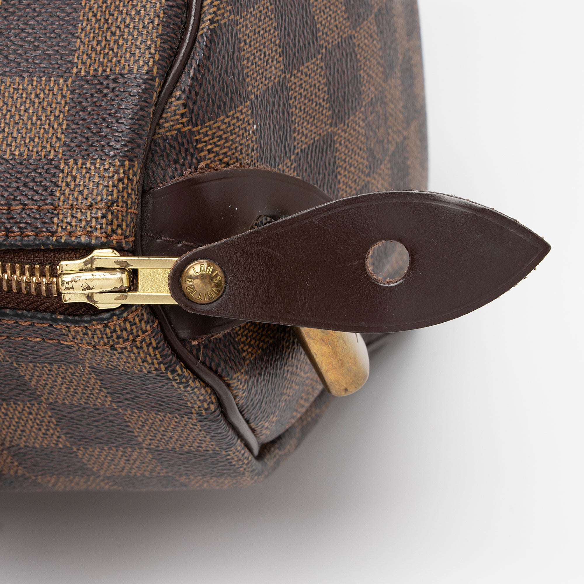Louis Vuitton Damier Ebene Speedy 25 Satchel (SHF-pw53l4)