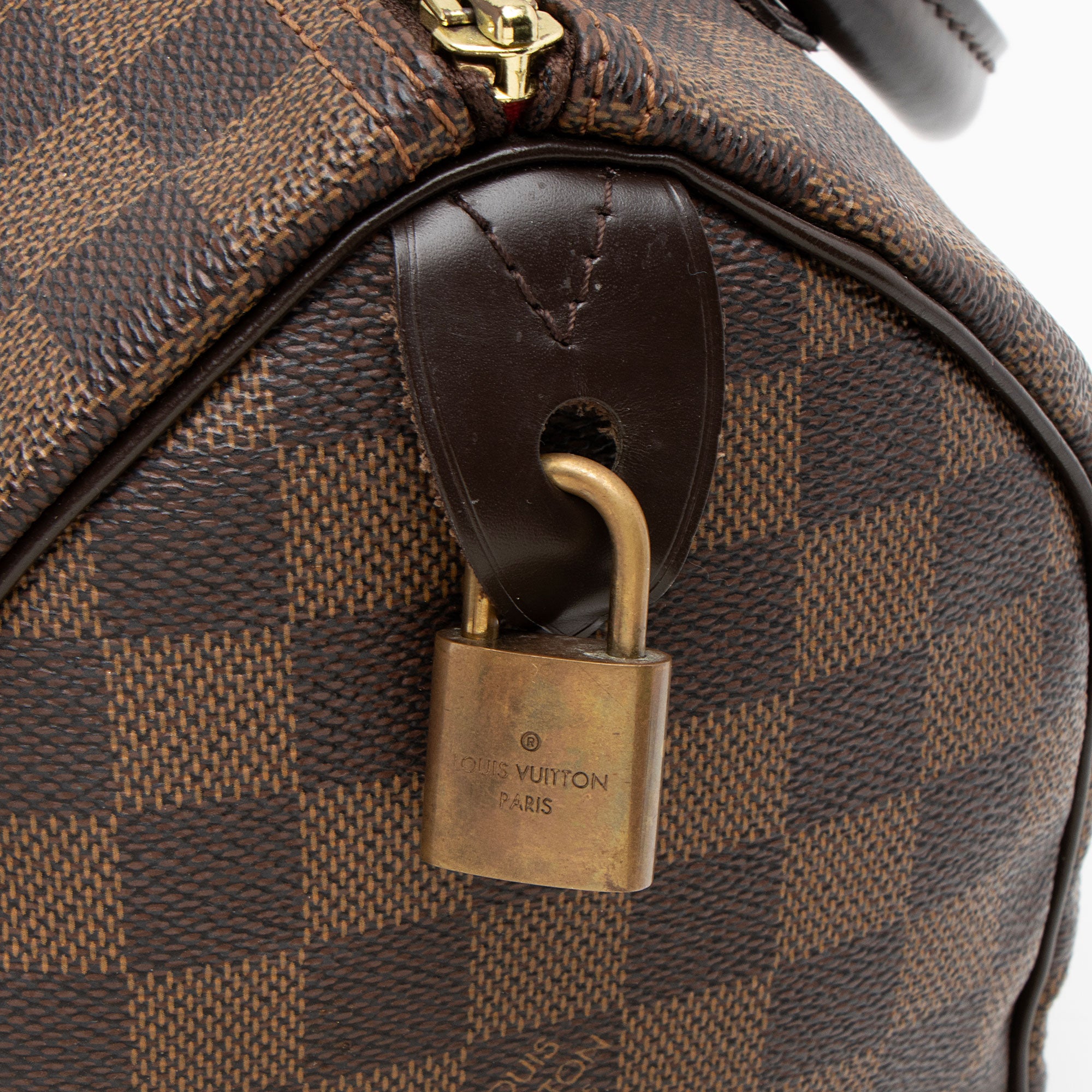 Louis Vuitton Damier Ebene Speedy 25 Satchel
