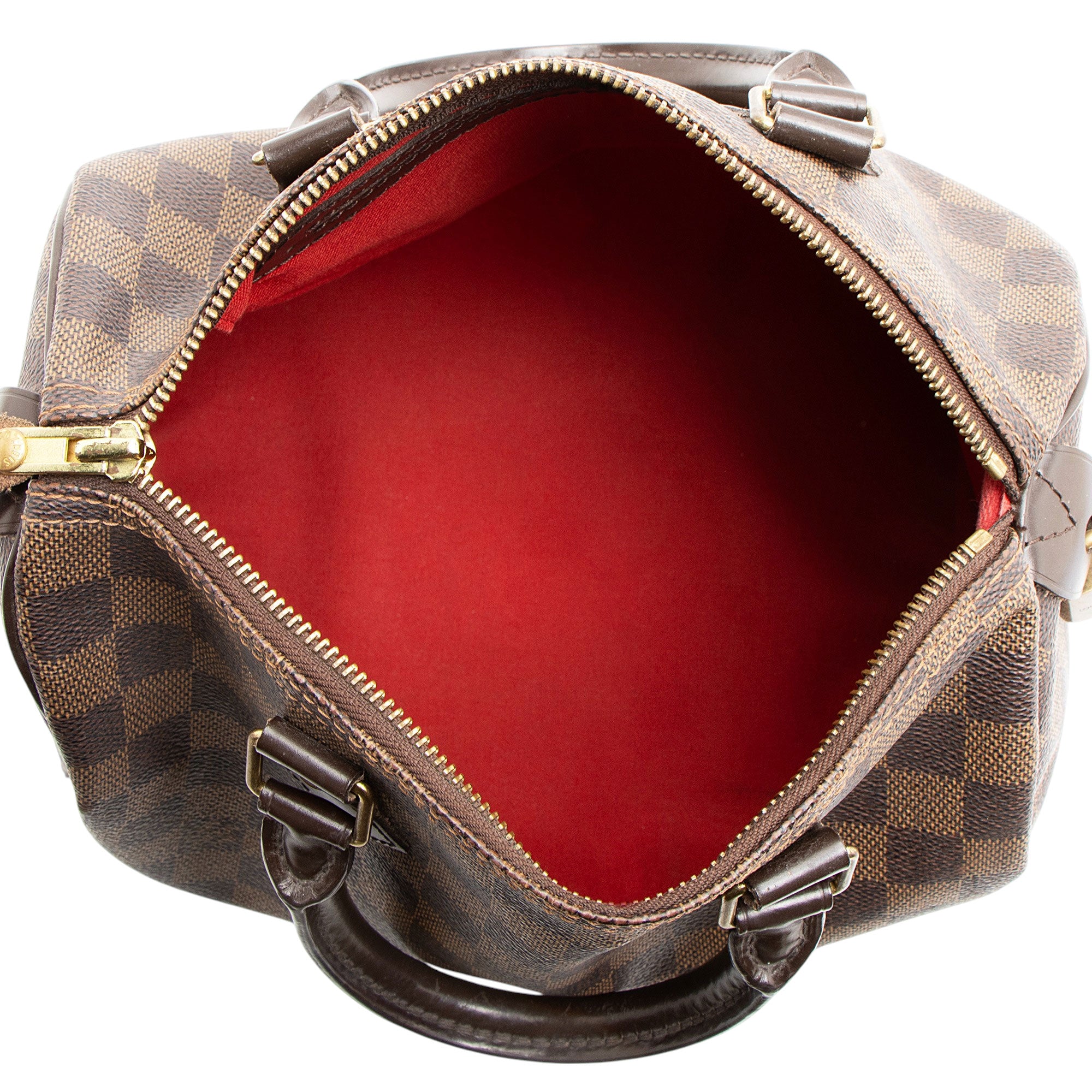 Louis Vuitton Damier Ebene Speedy 25 Satchel