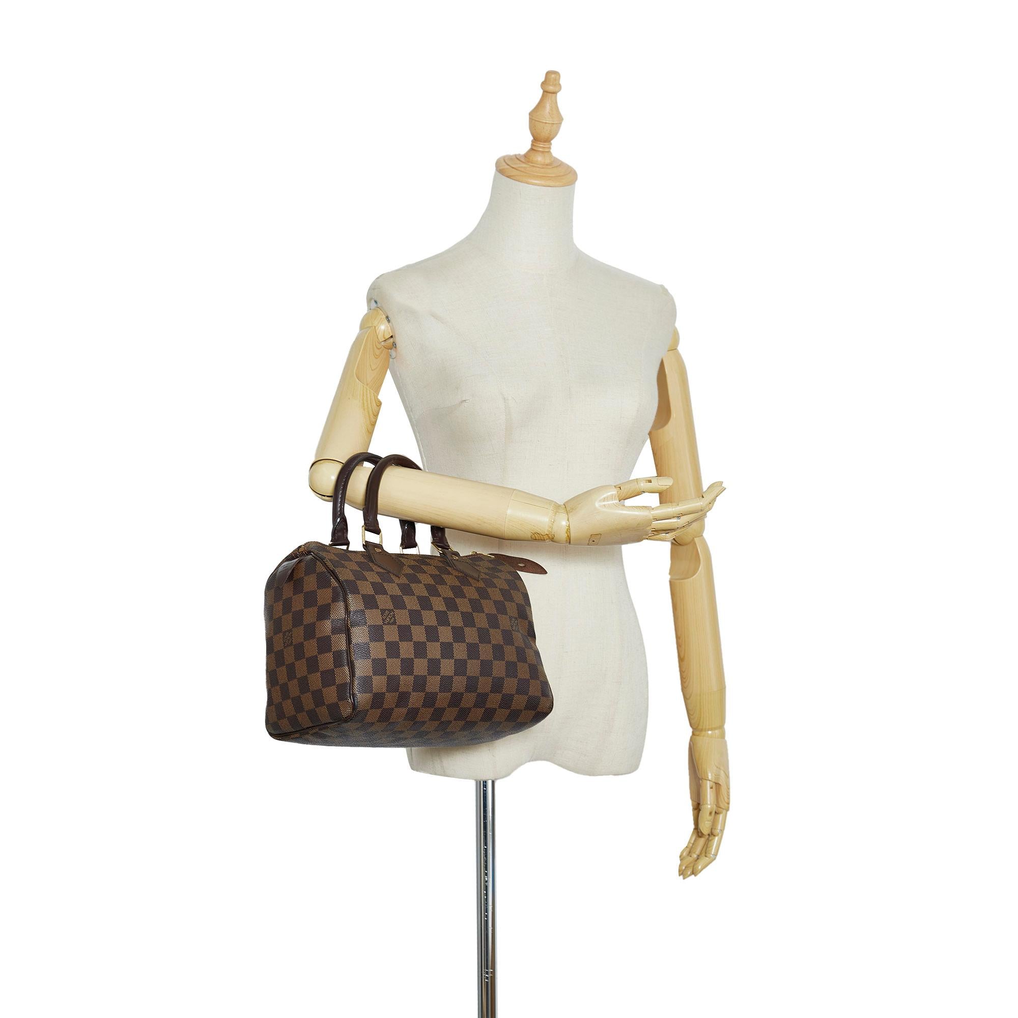 Louis Vuitton Damier Ebene Speedy 25 (SHG-ruimQf)