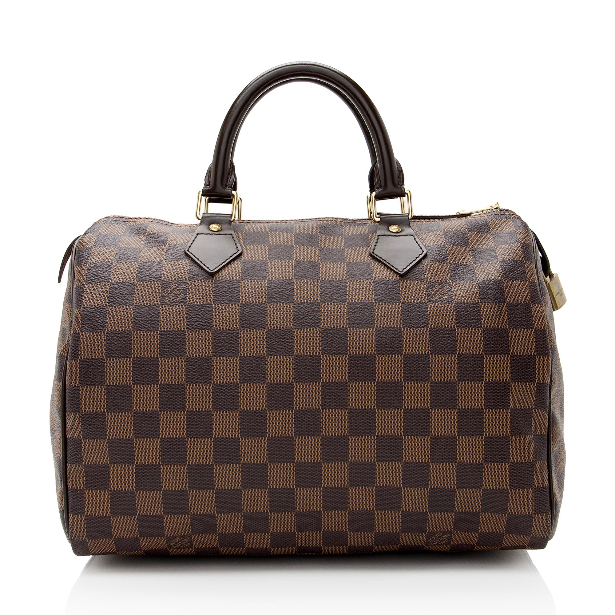 Louis Vuitton Damier Ebene Speedy 30 Satchel (SHF-22944)