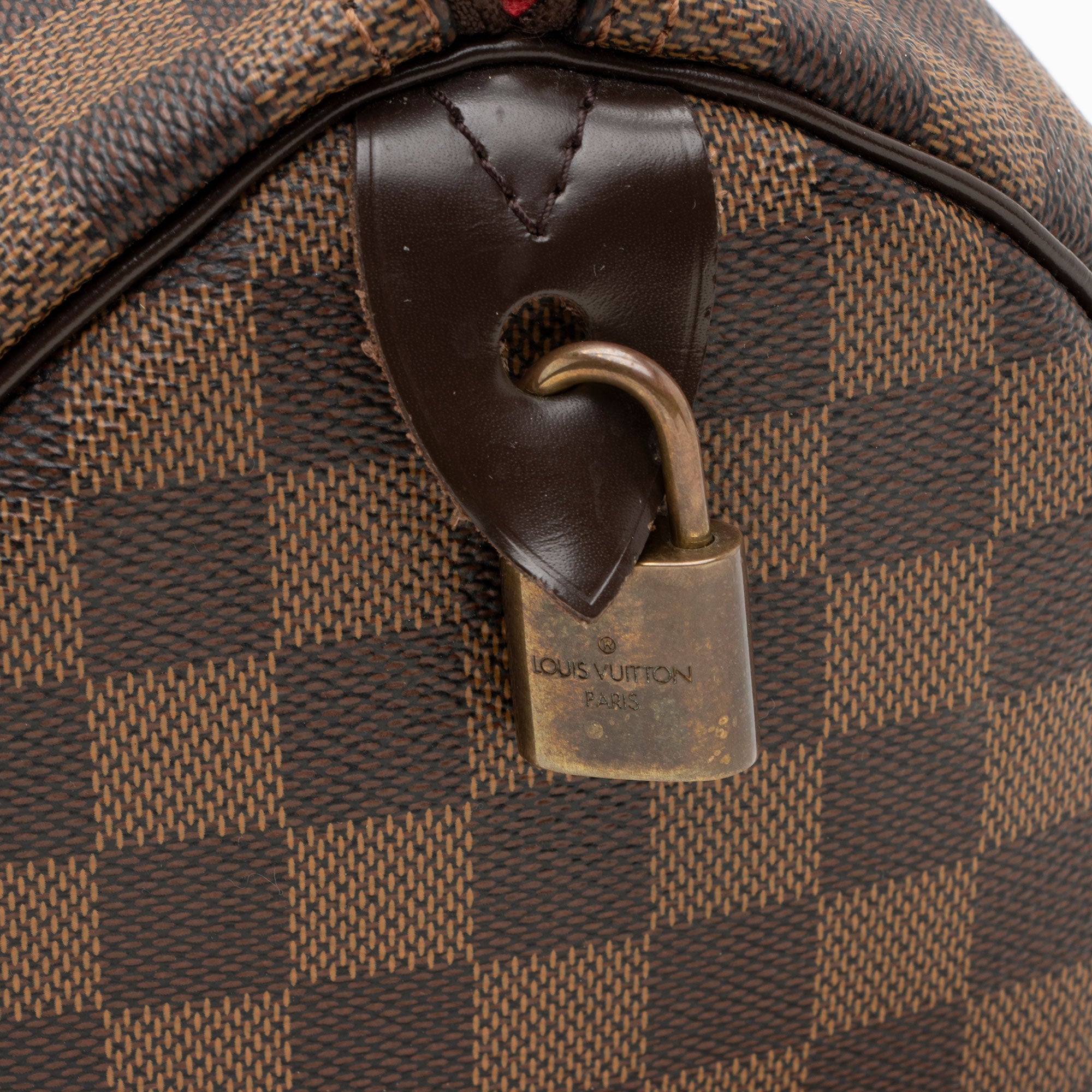 Louis Vuitton Damier Ebene Speedy 30 Satchel (SHF-pVJ7bQ)