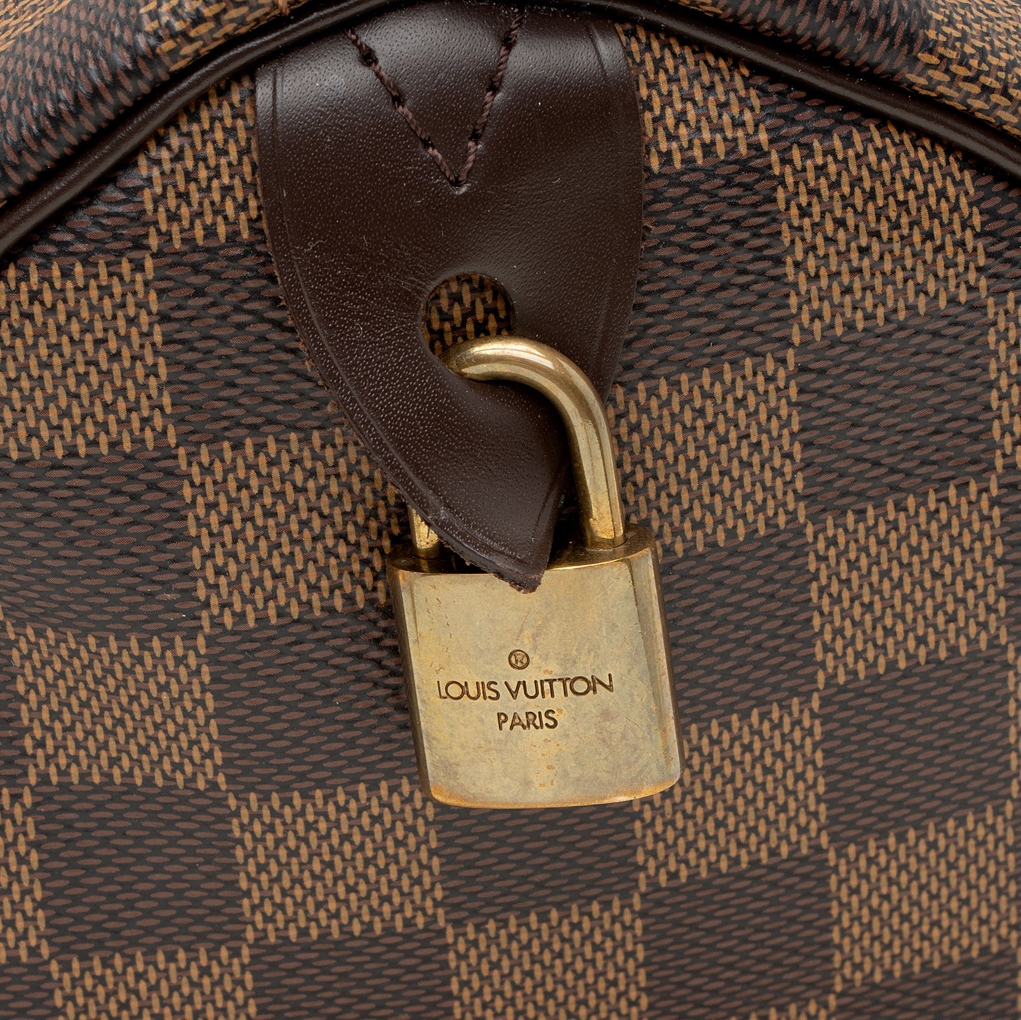Louis Vuitton Damier Ebene Speedy 30 Satchel (SHF-K0QhVH)