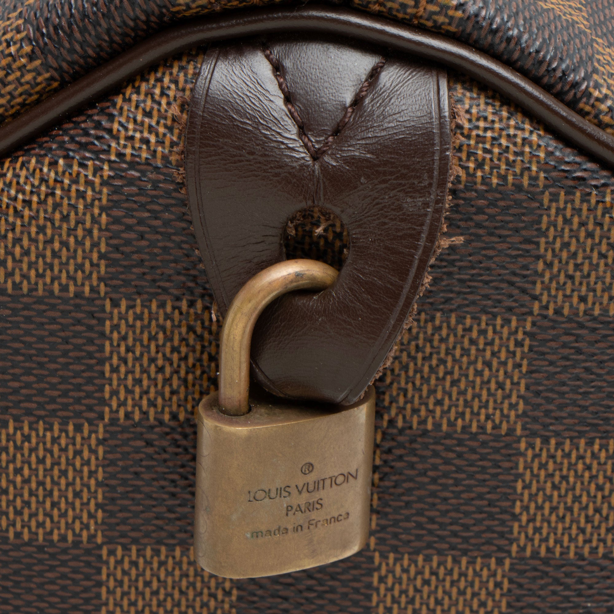 Louis Vuitton Damier Ebene Speedy 30 Satchel