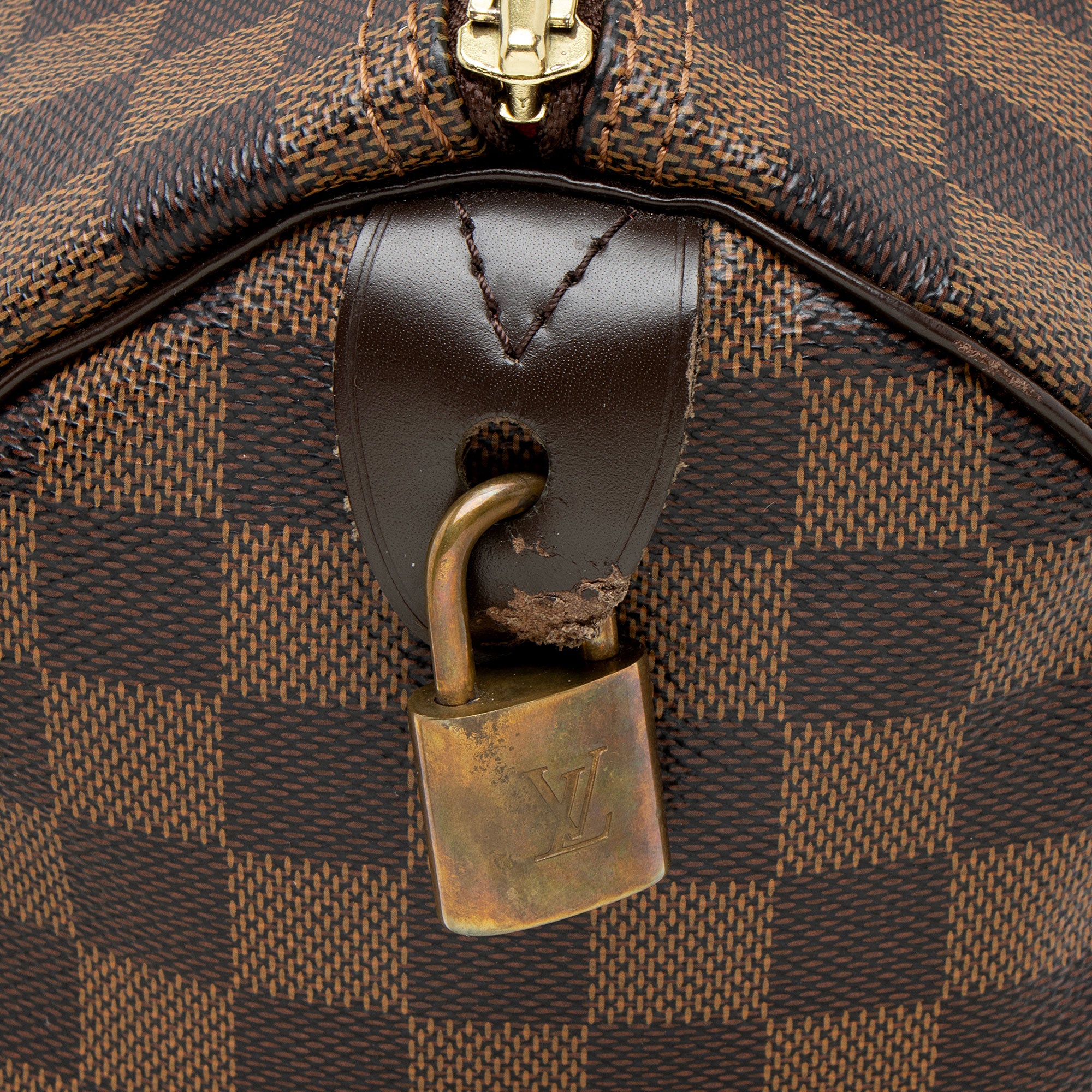 Louis Vuitton Damier Ebene Speedy 30 Satchel