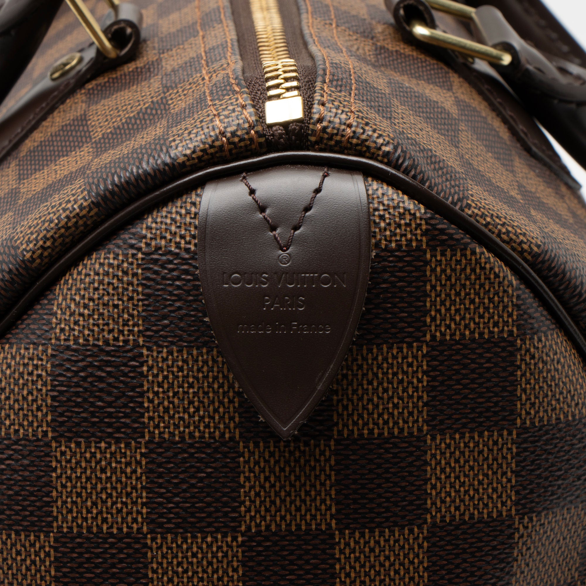Louis Vuitton Damier Ebene Speedy 30 Satchel