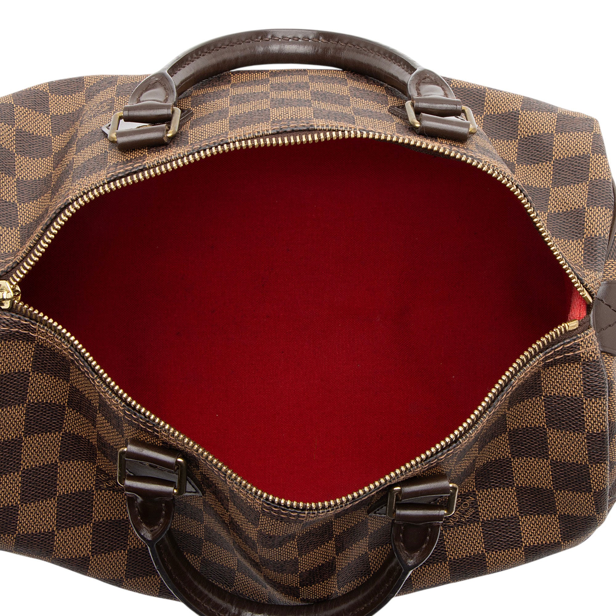 Louis Vuitton Damier Ebene Speedy 30 Satchel