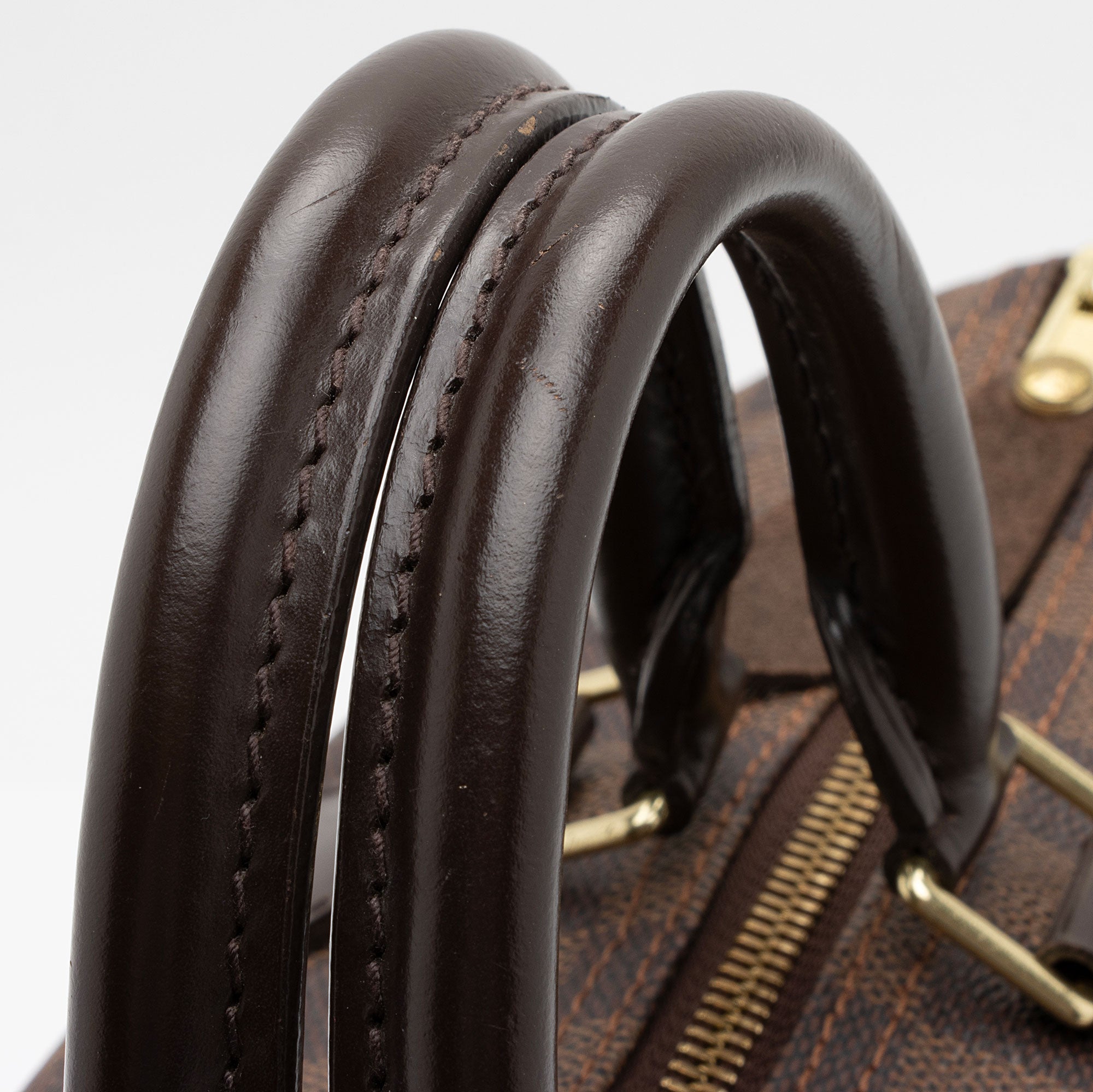 Louis Vuitton Damier Ebene Speedy 35 Satchel (SHF-Gl4EF7)