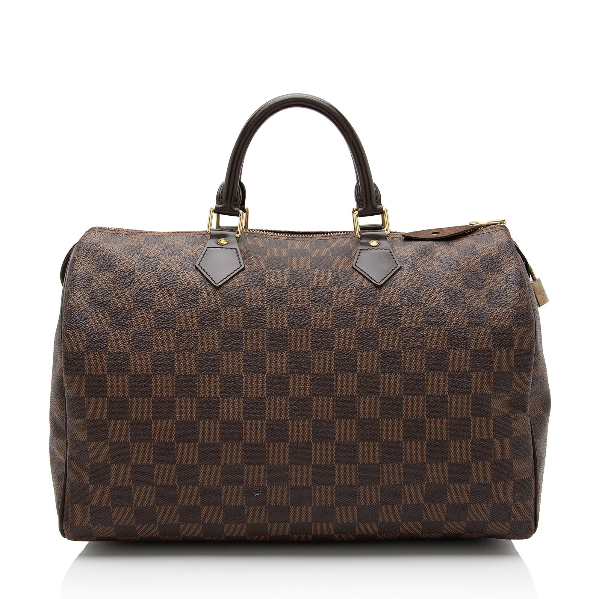 Louis Vuitton Damier Ebene Speedy 35 Satchel (SHF-Gl4EF7)