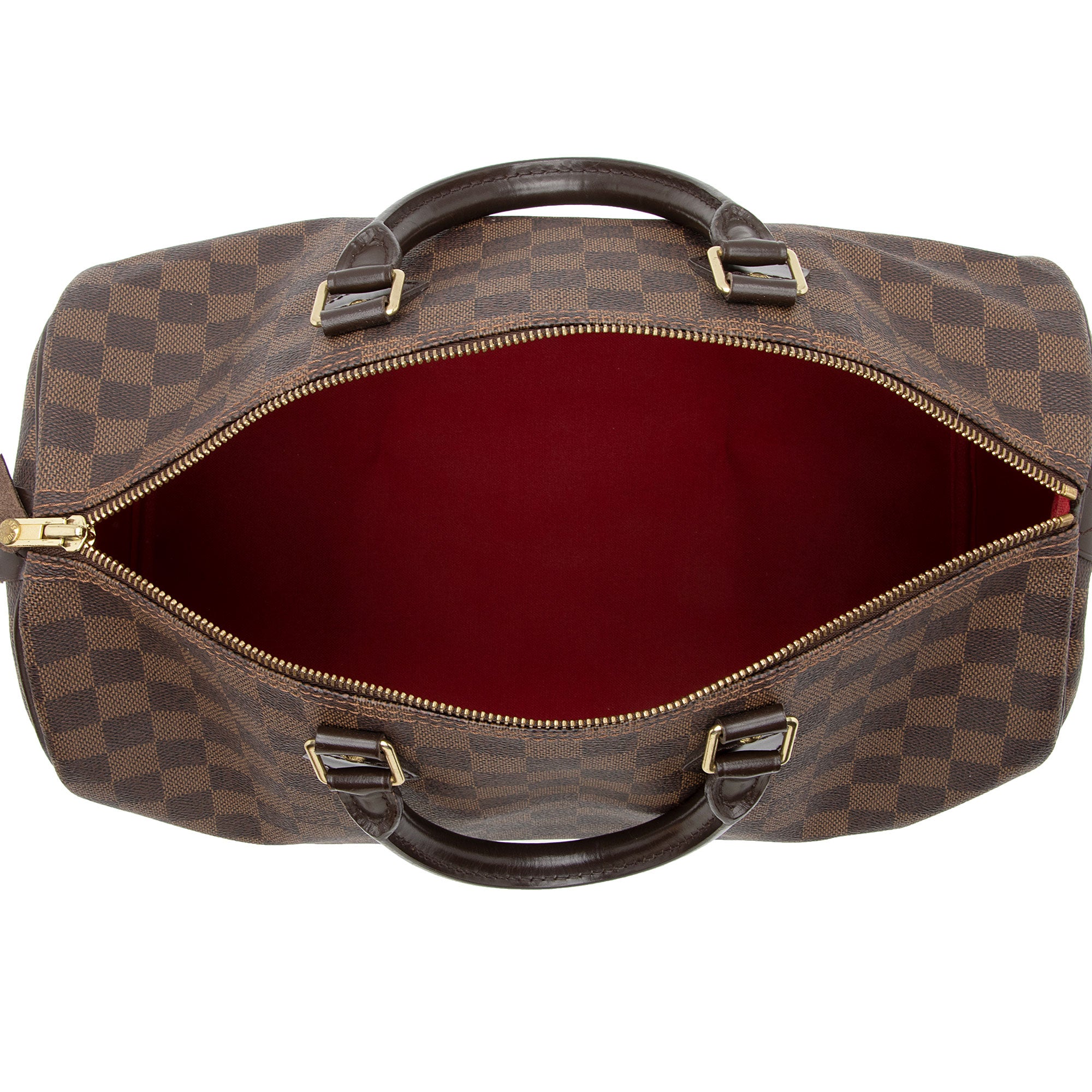 Louis Vuitton Damier Ebene Speedy 35 Satchel (SHF-Gl4EF7)