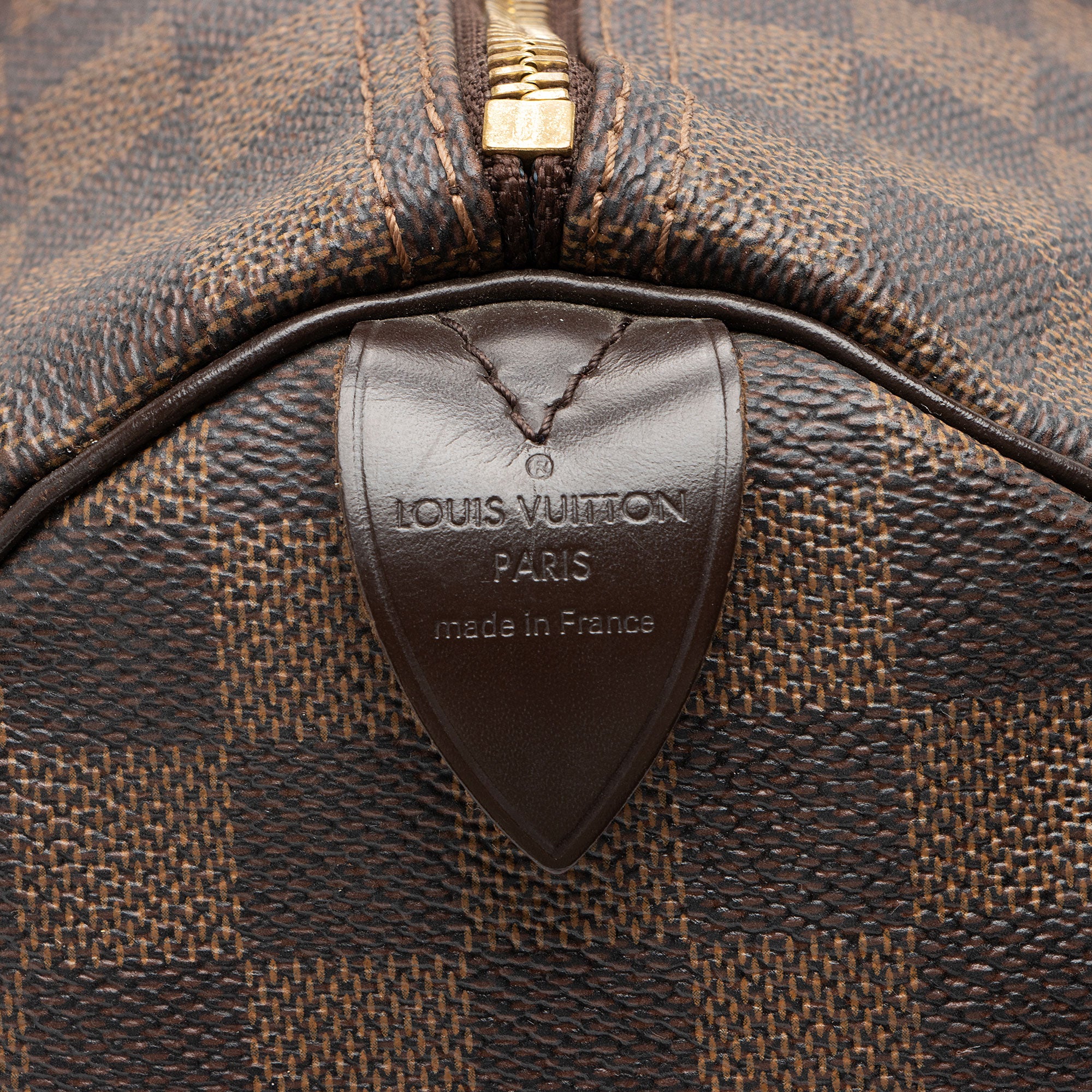 Louis Vuitton Damier Ebene Speedy 35 Satchel