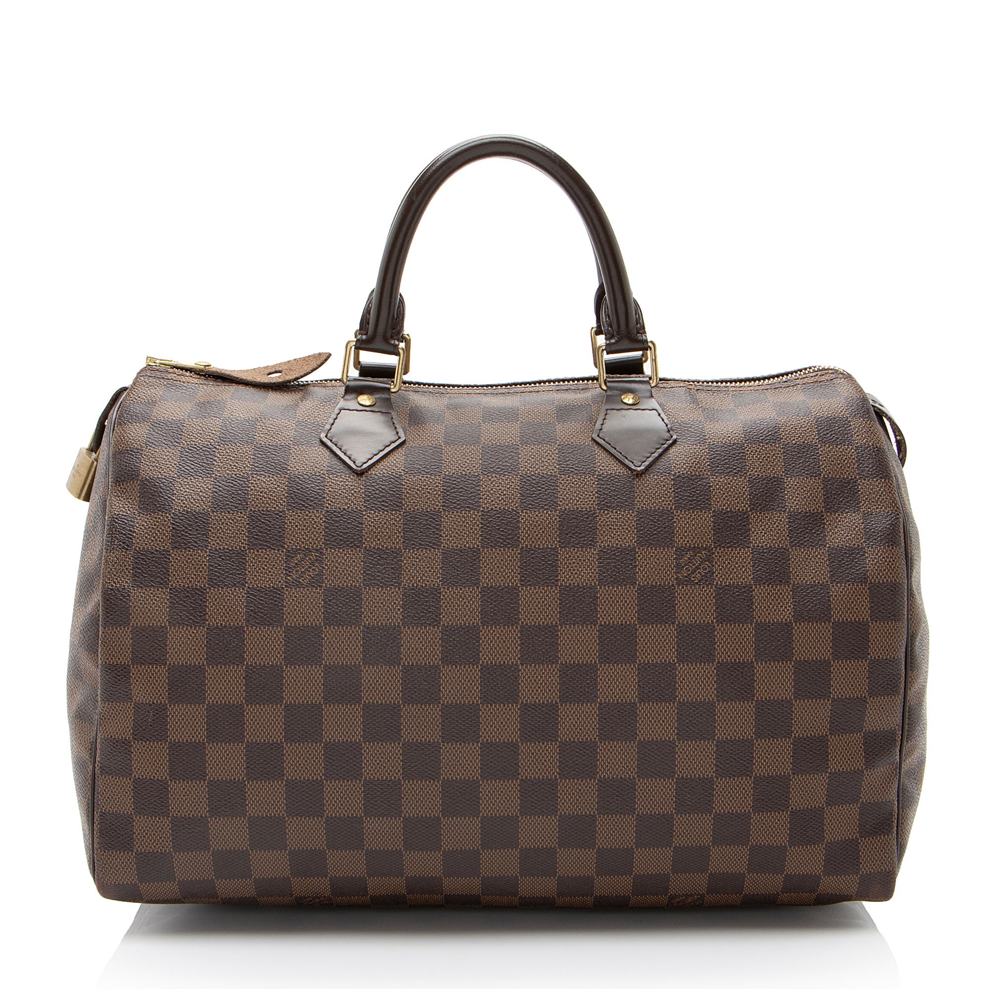 Louis Vuitton Damier Ebene Speedy 35 Satchel