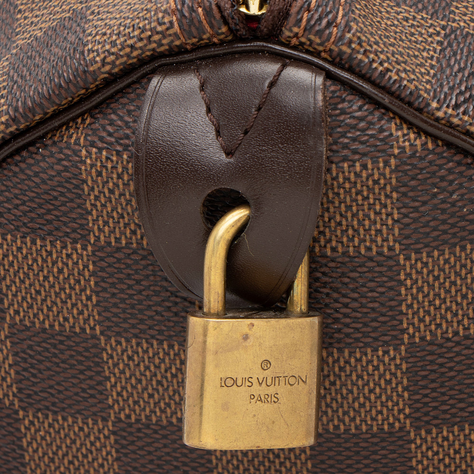 Louis Vuitton Damier Ebene Speedy 35 Satchel