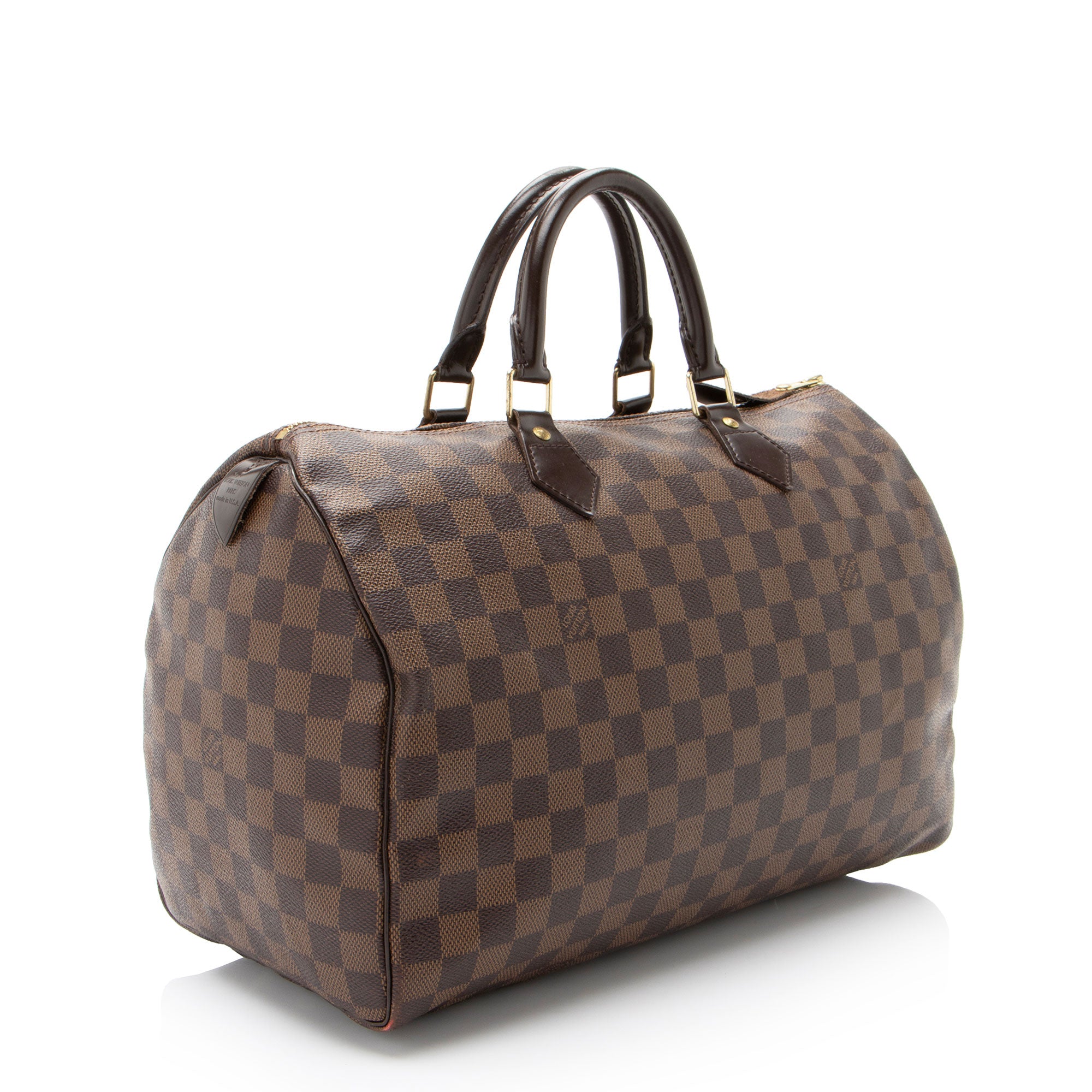 Louis Vuitton Damier Ebene Speedy 35 Satchel