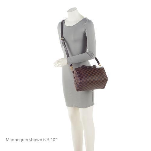 Louis Vuitton Damier Ebene Speedy Bandouliere 25 Satchel (SHF-El704A)