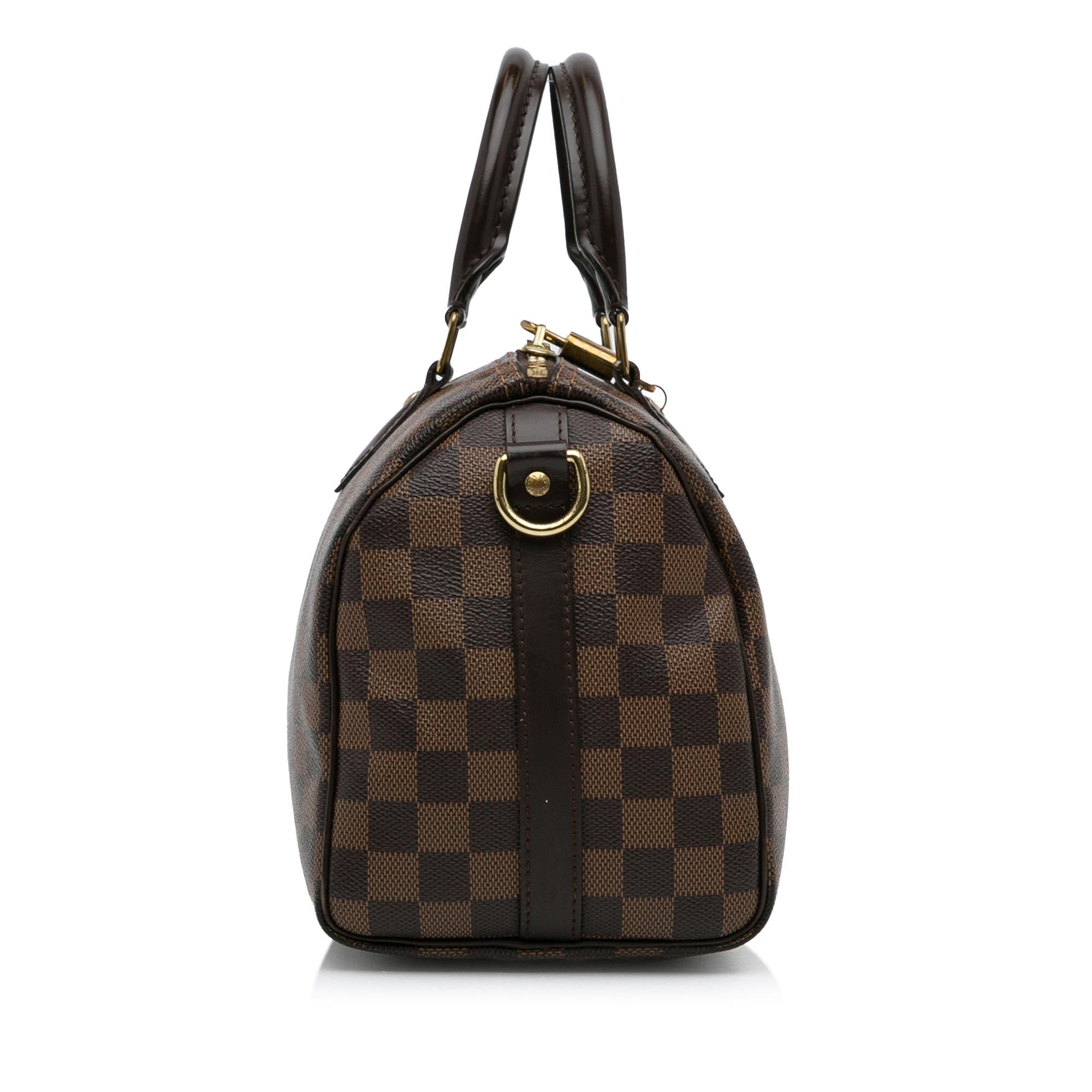 Louis Vuitton Damier Ebene Speedy Bandouliere 25 (SHG-mXHWO8)