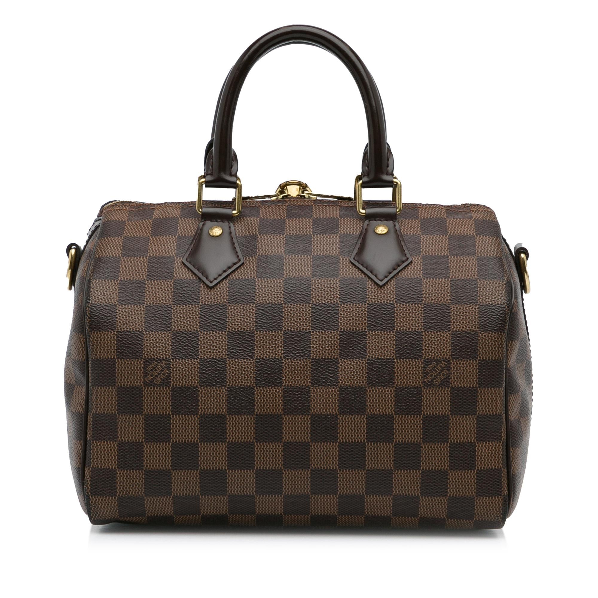Louis Vuitton Damier Ebene Speedy Bandouliere 25 (SHG-mXHWO8)