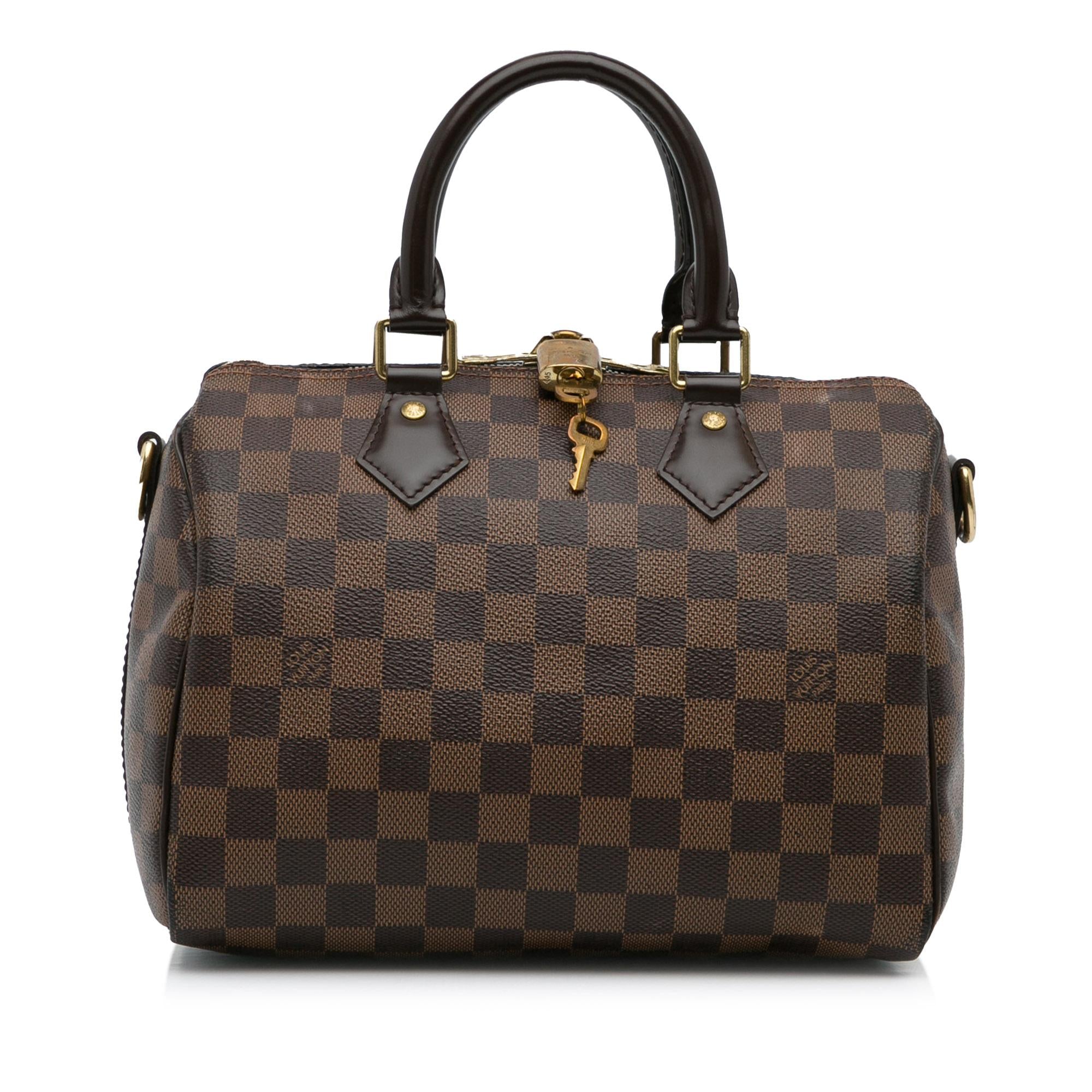 Louis Vuitton Damier Ebene Speedy Bandouliere 25 (SHG-mXHWO8)