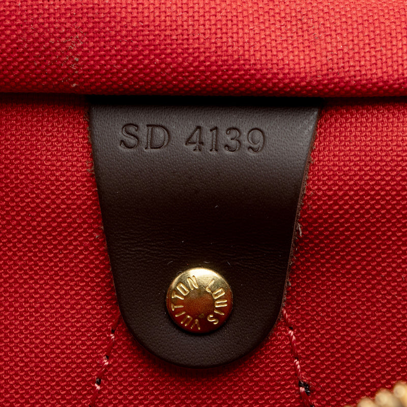 Louis Vuitton Damier Ebene Speedy Bandouliere 30 Satchel (SHF-Z8BCA9)