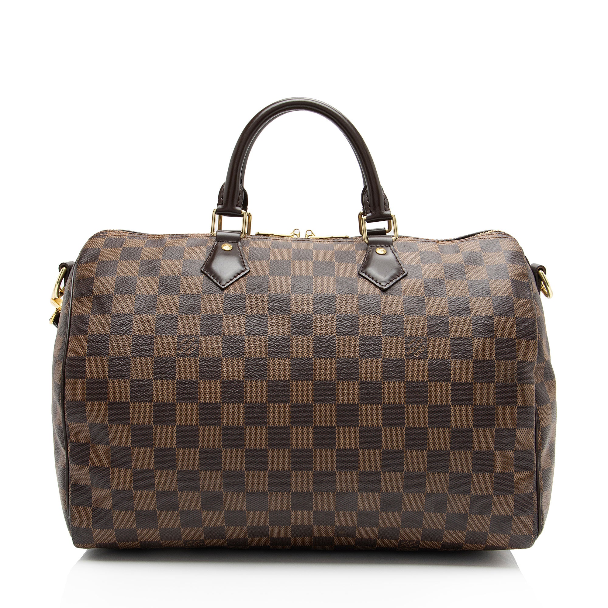 Louis Vuitton Damier Ebene Speedy Bandouliere 35 Satchel (SHF-GJQw2k)