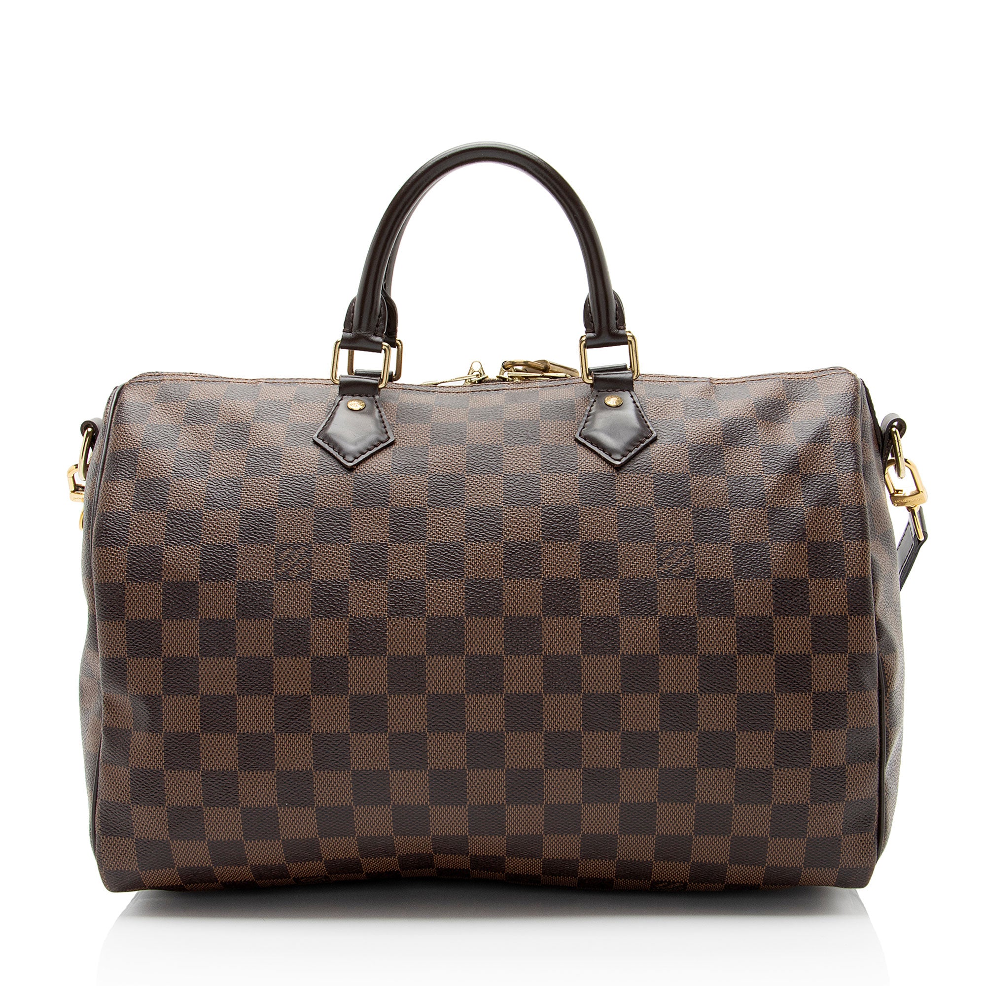 Louis Vuitton Damier Ebene Speedy Bandouliere 35 Satchel (SHF-bZa26R)
